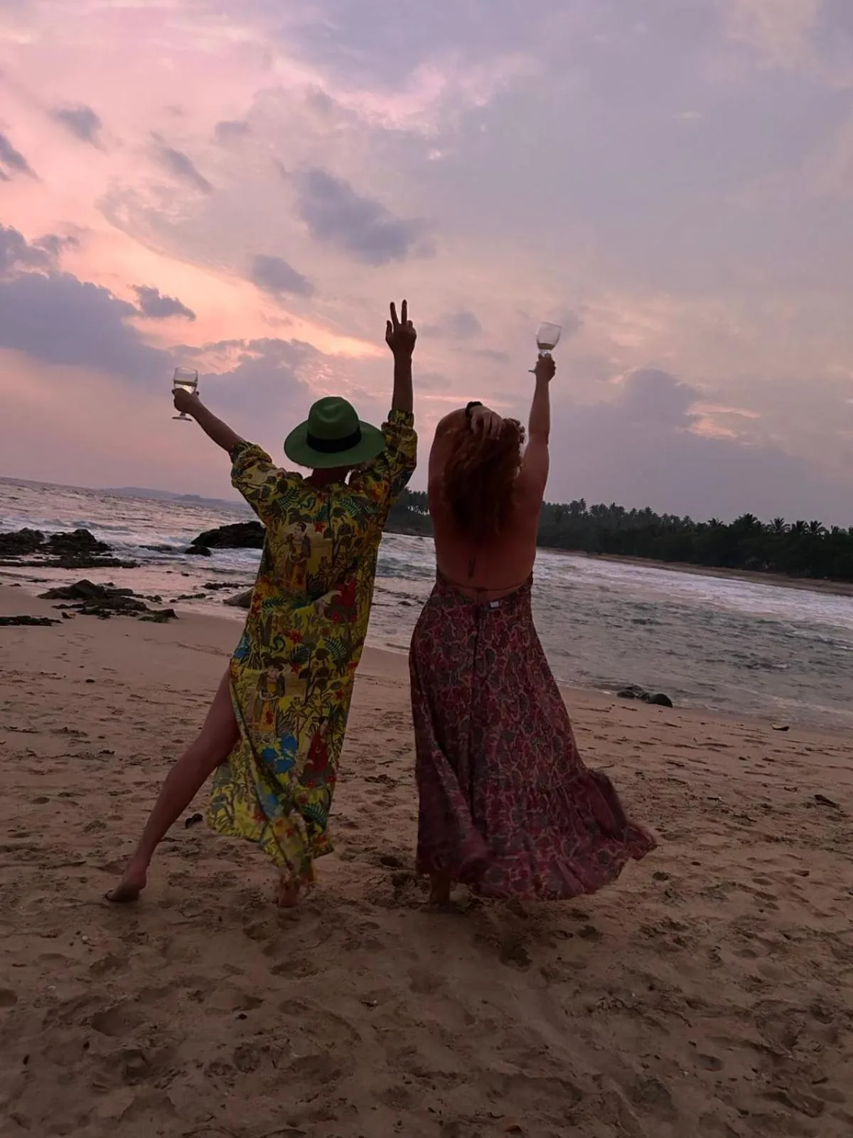 Sunset in Coconut Palm beach restaurant and rooms