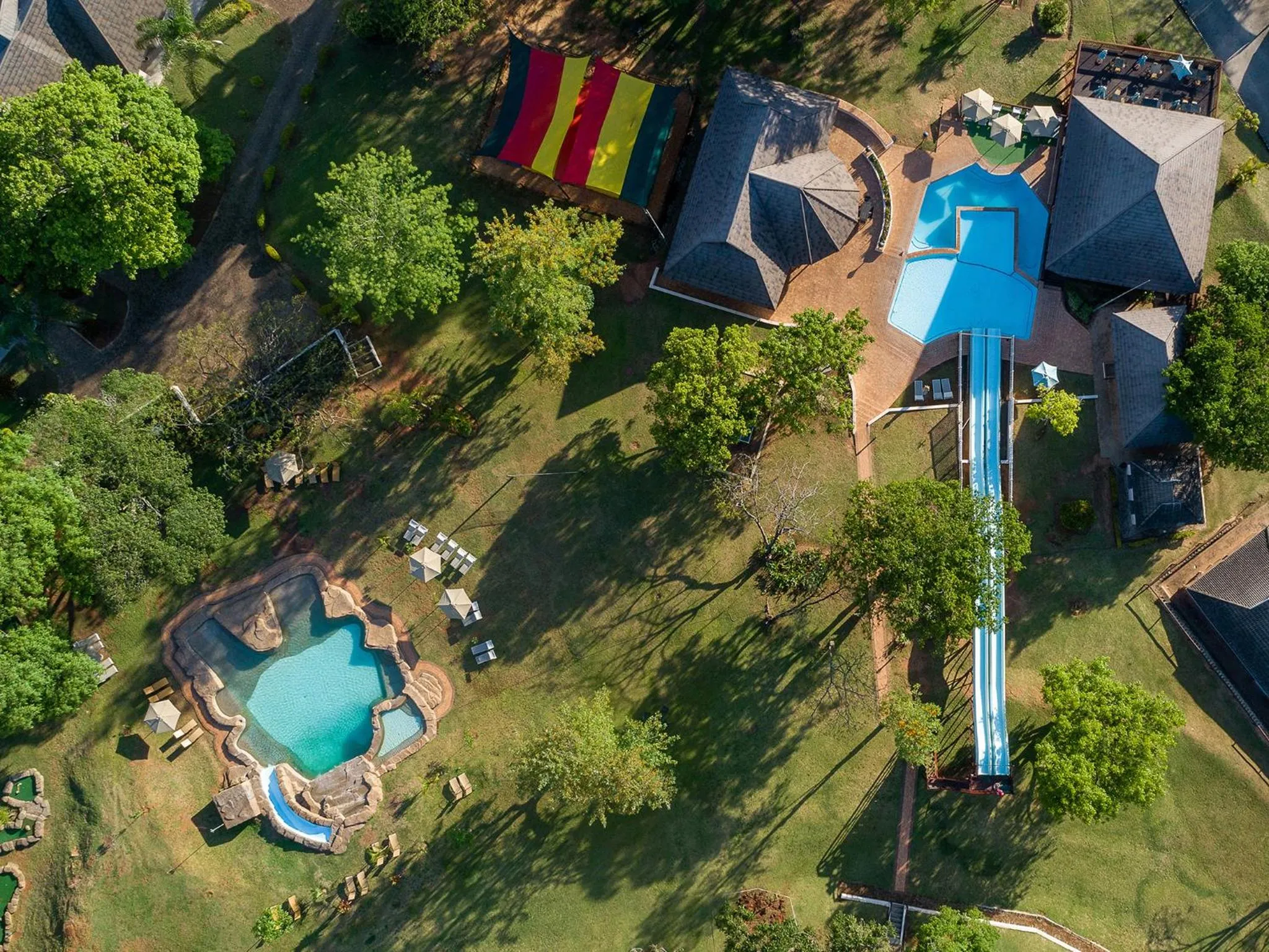 Bird's eye view in Hazyview Cabanas