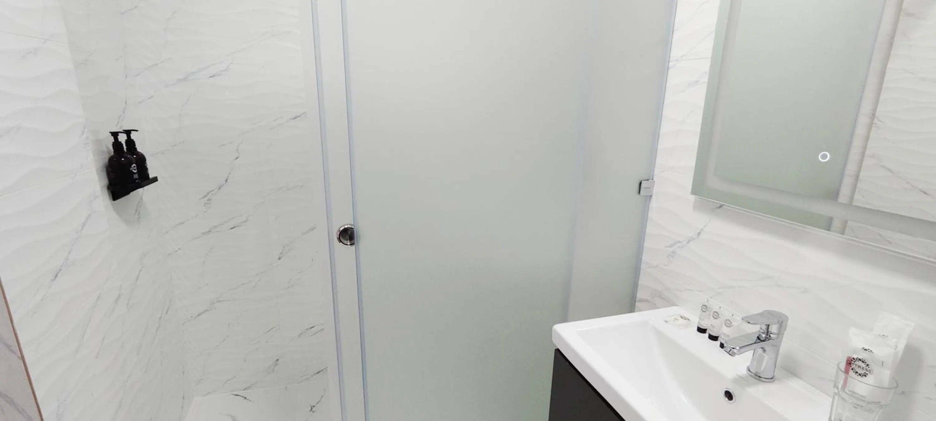 Shower in Cozy Hotel