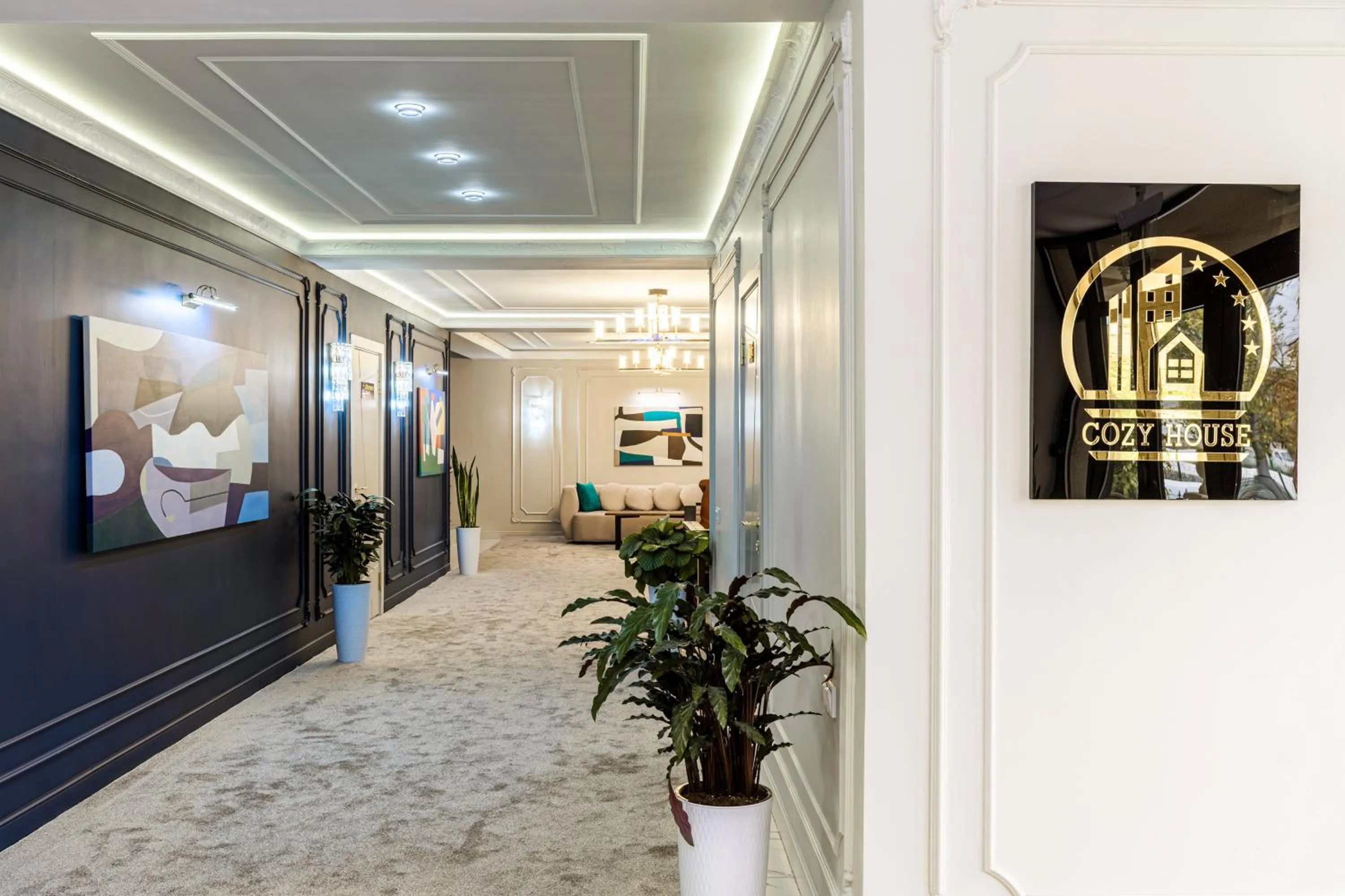 Property building in Cozy Hotel