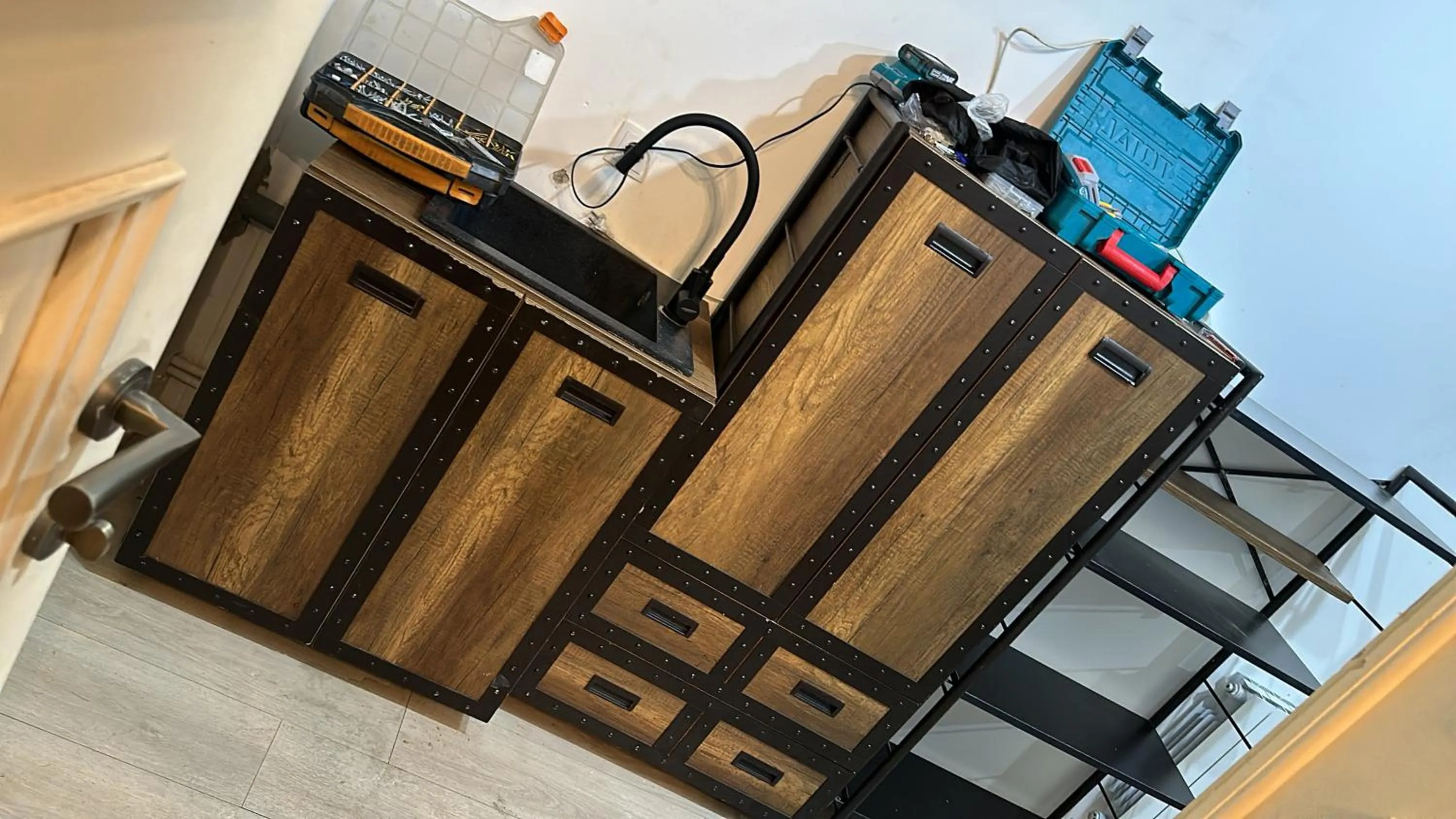 Kitchen or kitchenette in Apartment Gudiashvili square