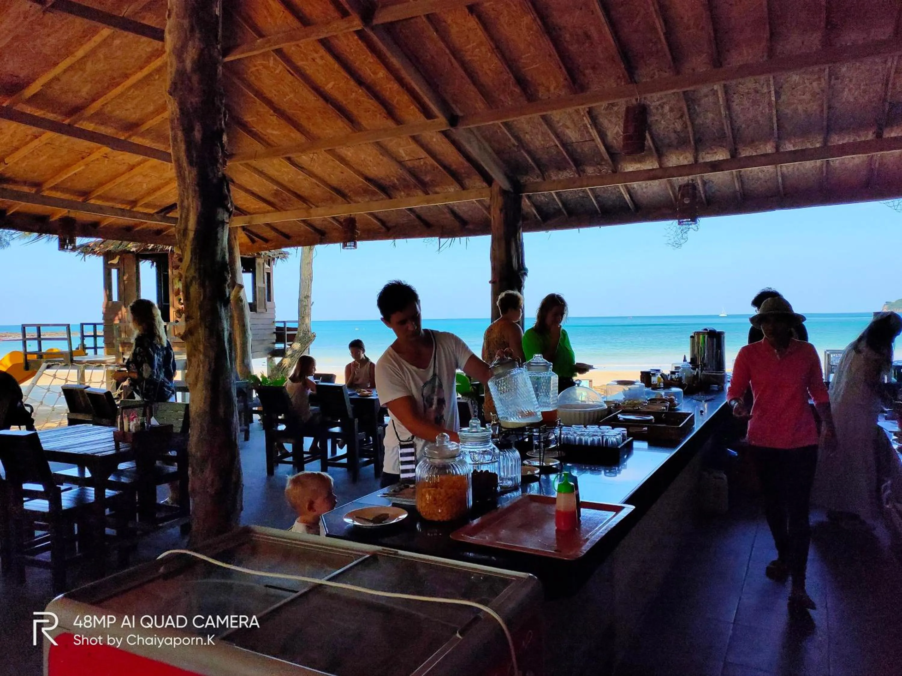 Buffet breakfast in Banana Beach Resort