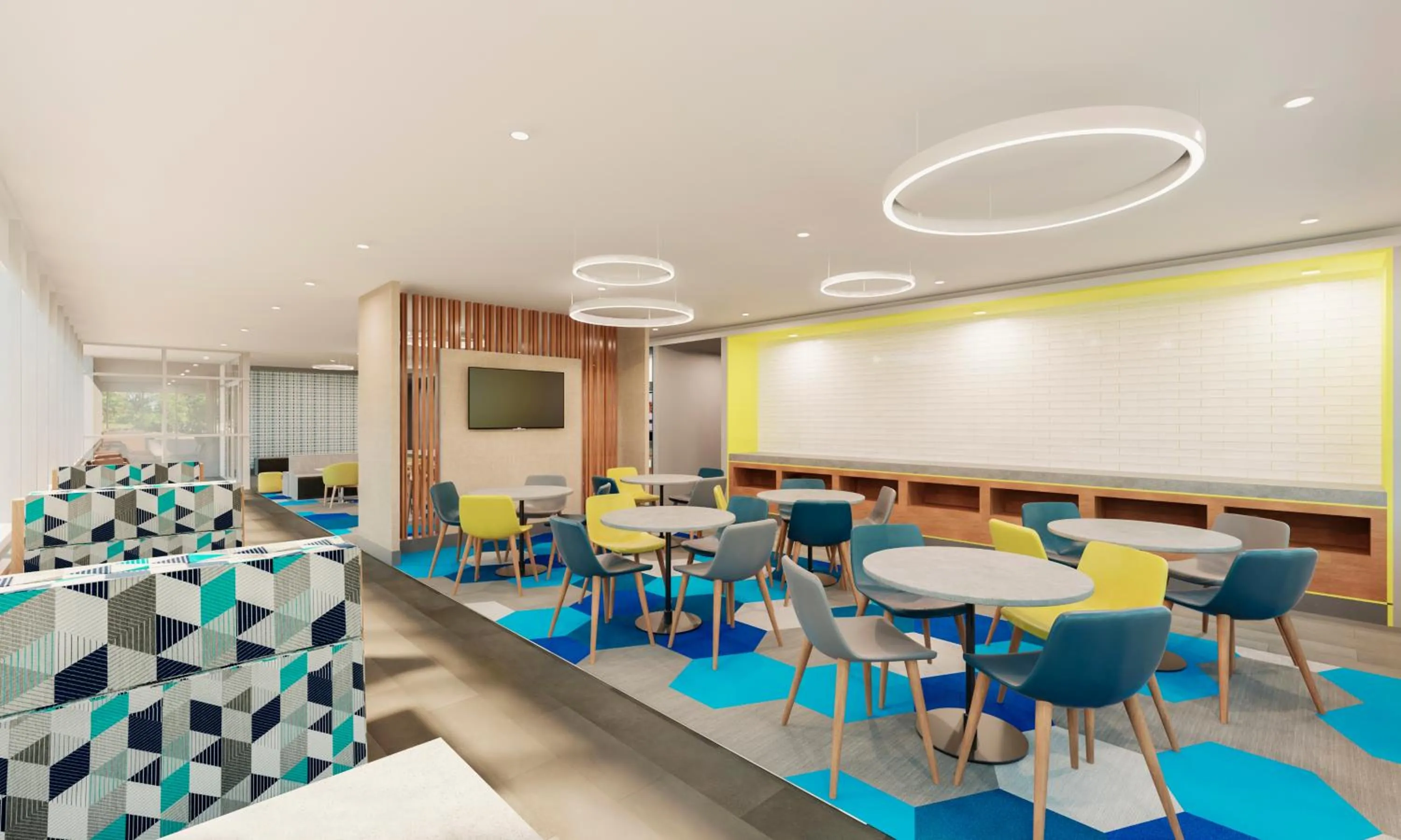 Seating area in Microtel Inn & Suites by Wyndham Prattville Montgomery