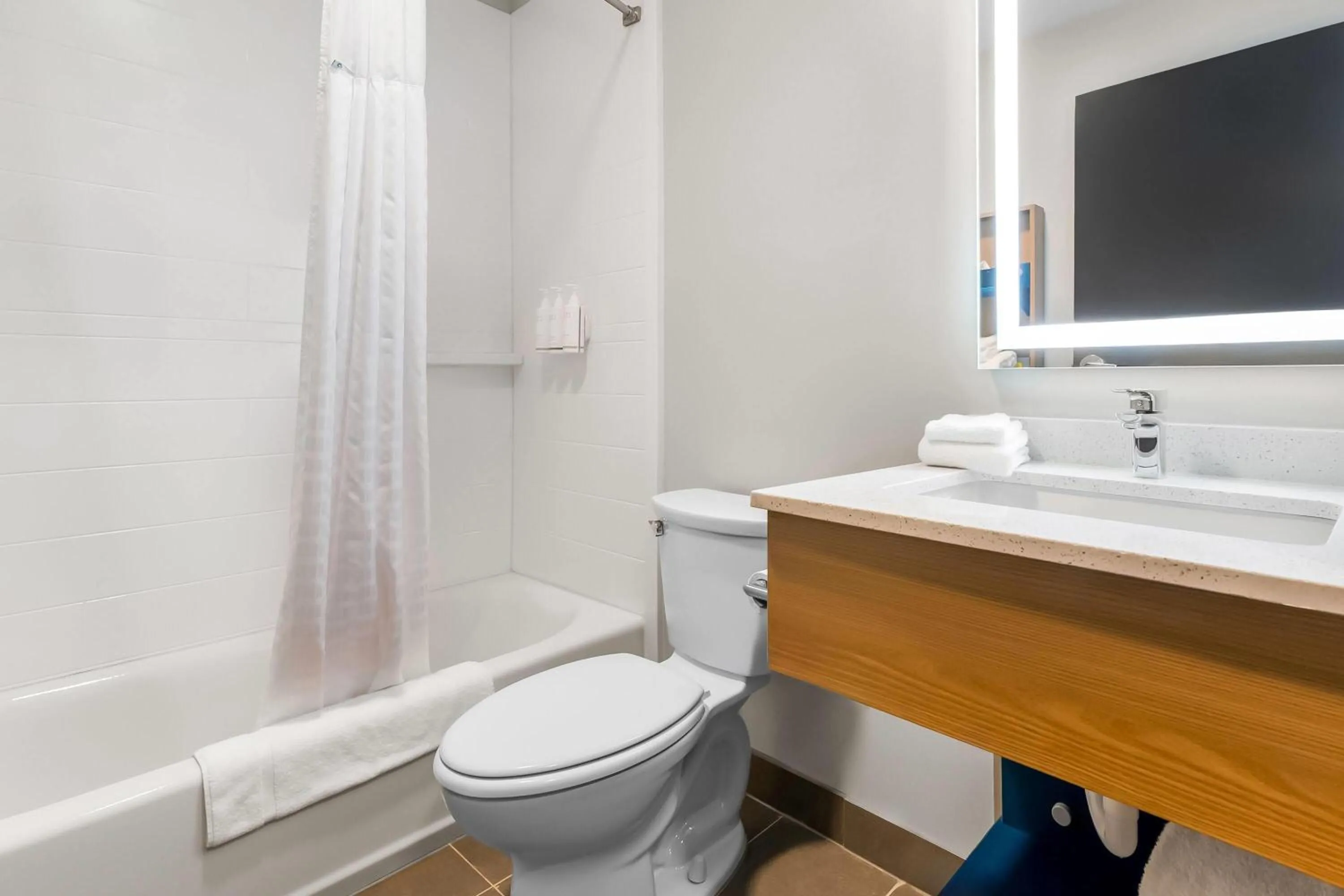 Bathroom in Microtel Inn & Suites by Wyndham Prattville Montgomery