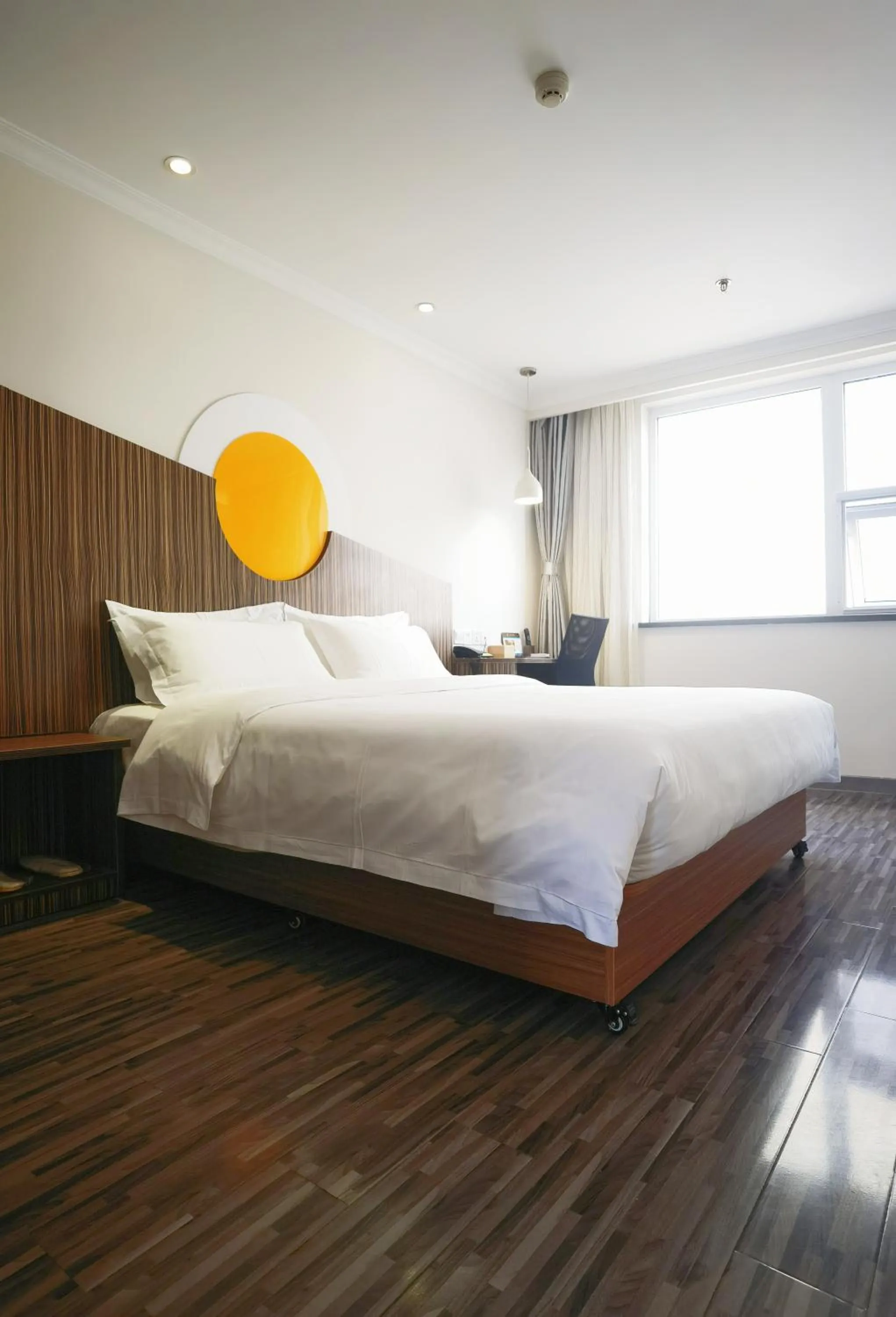 Bed in Shanghai Zhongan Hotel Xizang North Road Subway Station Branch