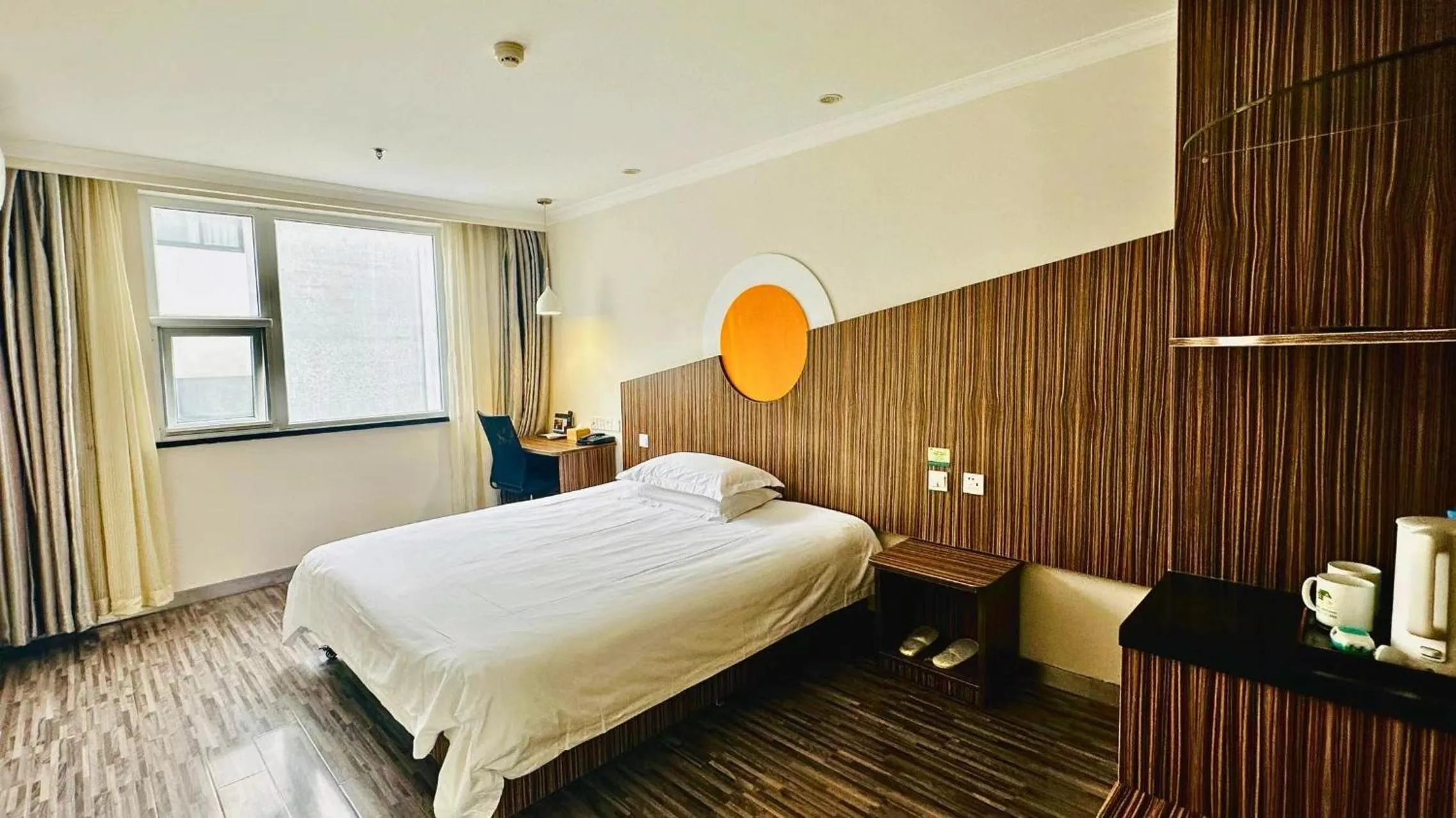 Bed in Shanghai Zhongan Hotel Xizang North Road Subway Station Branch