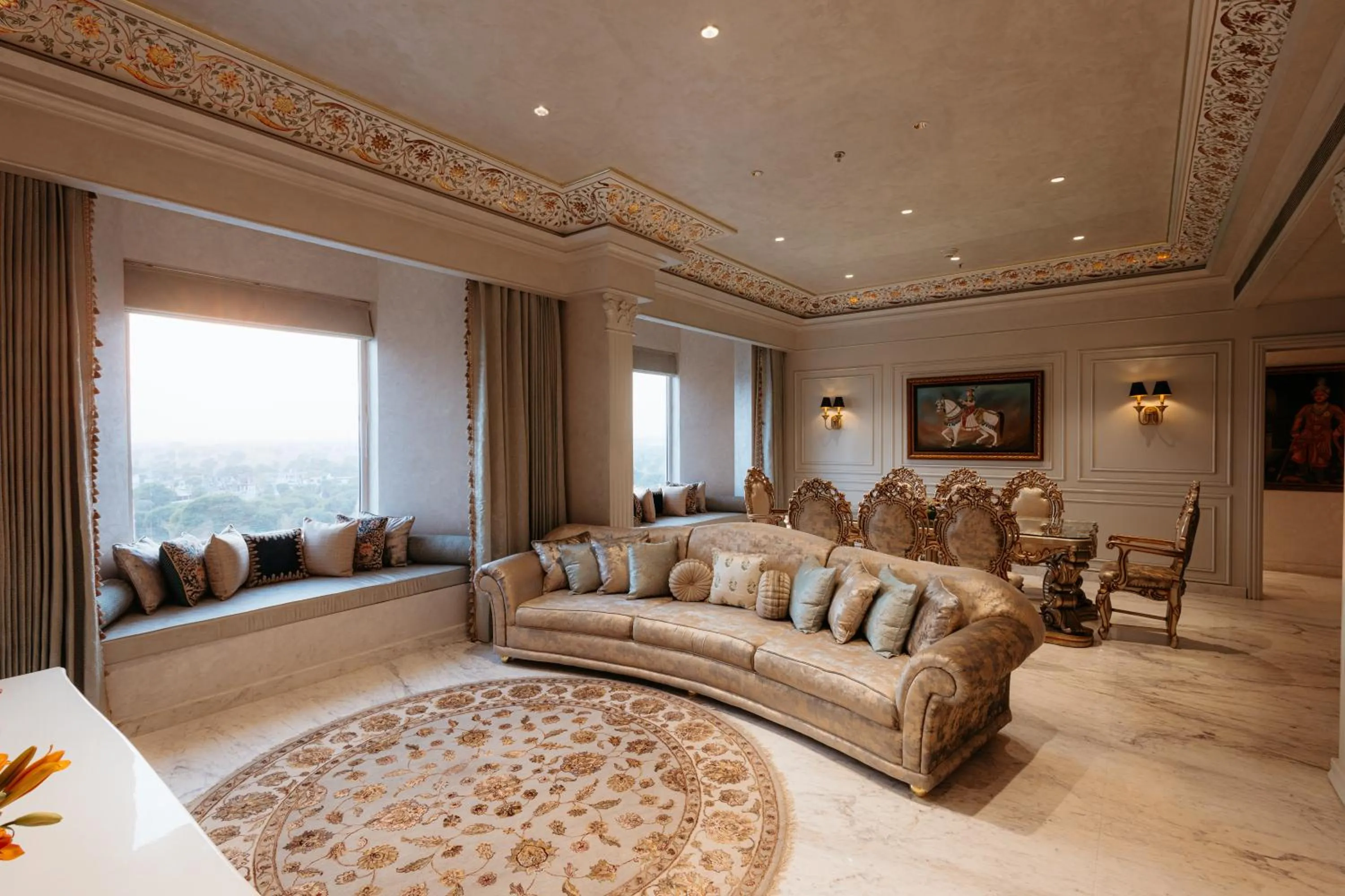 Living room in Anantara Jewel Bagh Jaipur
