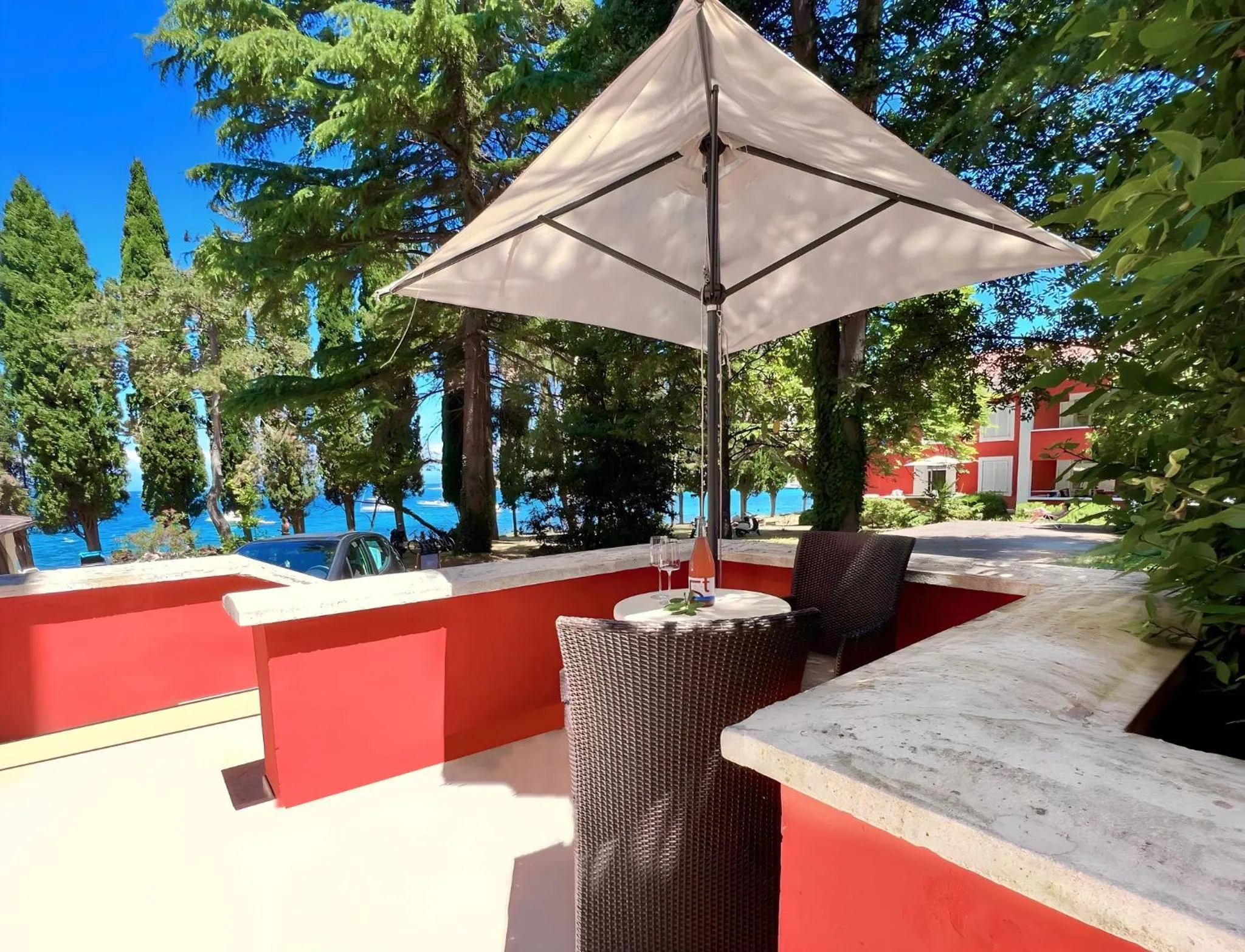 Garden view in Villa Valdepian Apartments