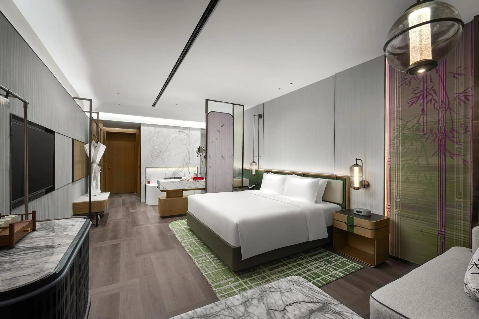 Bed in HUALUXE Chongqing Science Hall