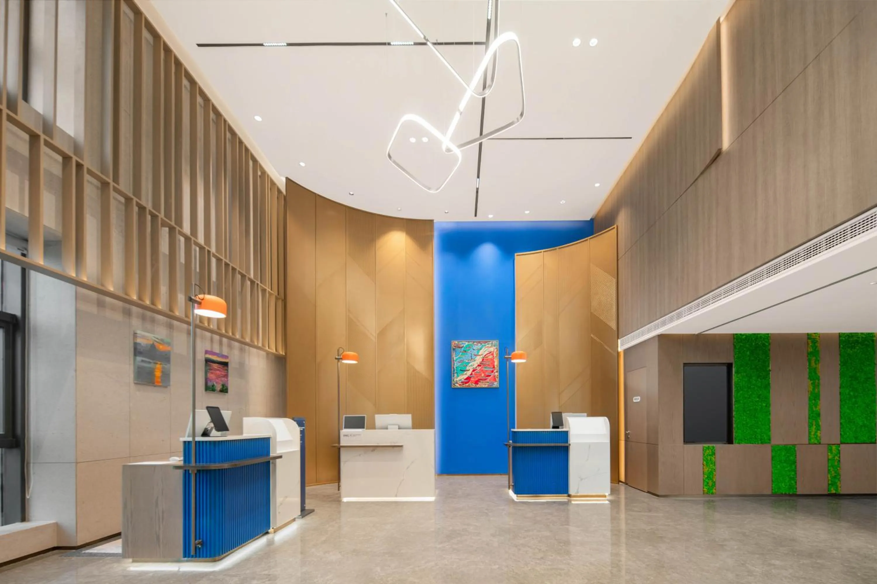 Lobby or reception in Holiday Inn Express Wuxi Xishan by IHG