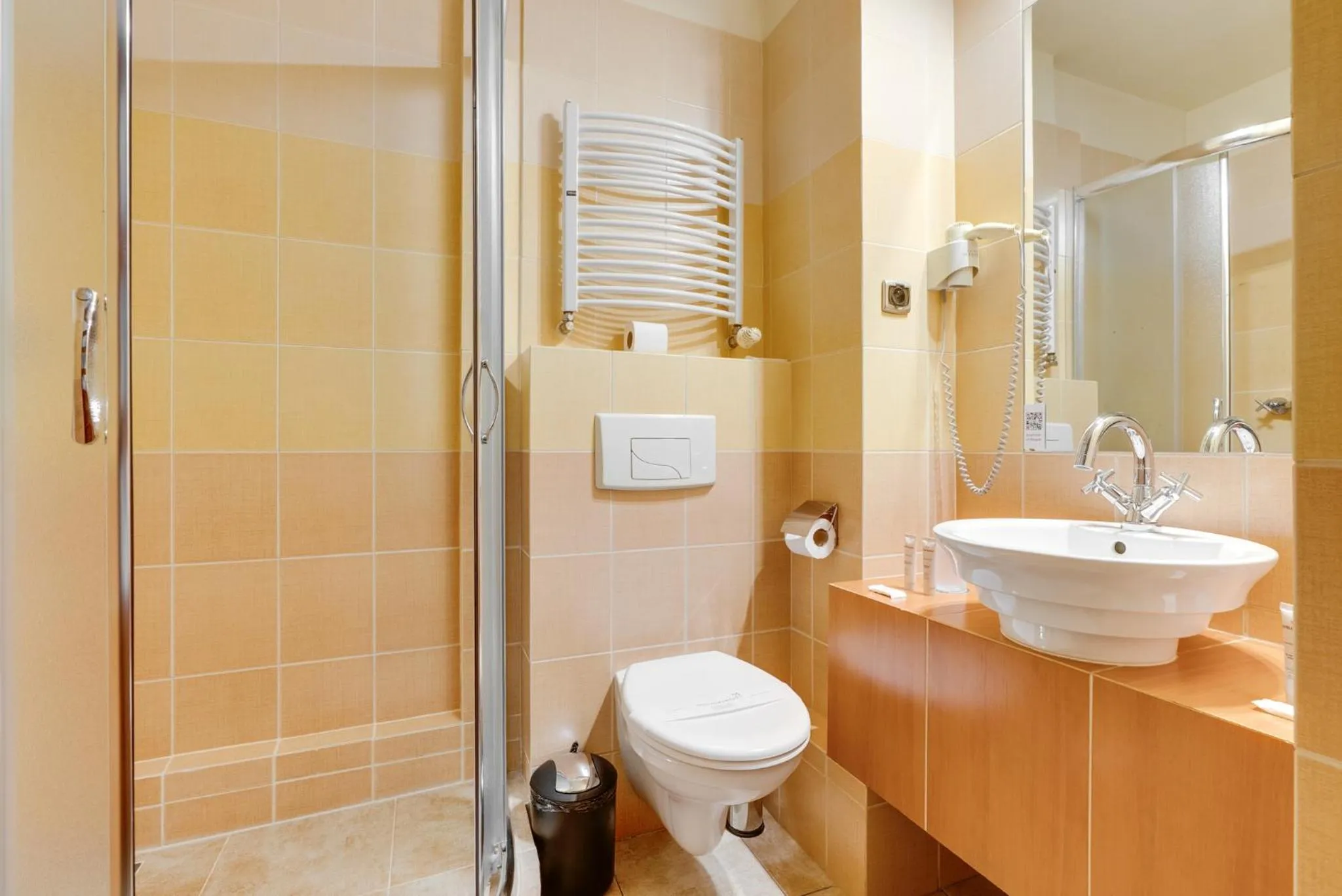 Shower in Hotel Diament Vacanza Katowice - Siemianowice