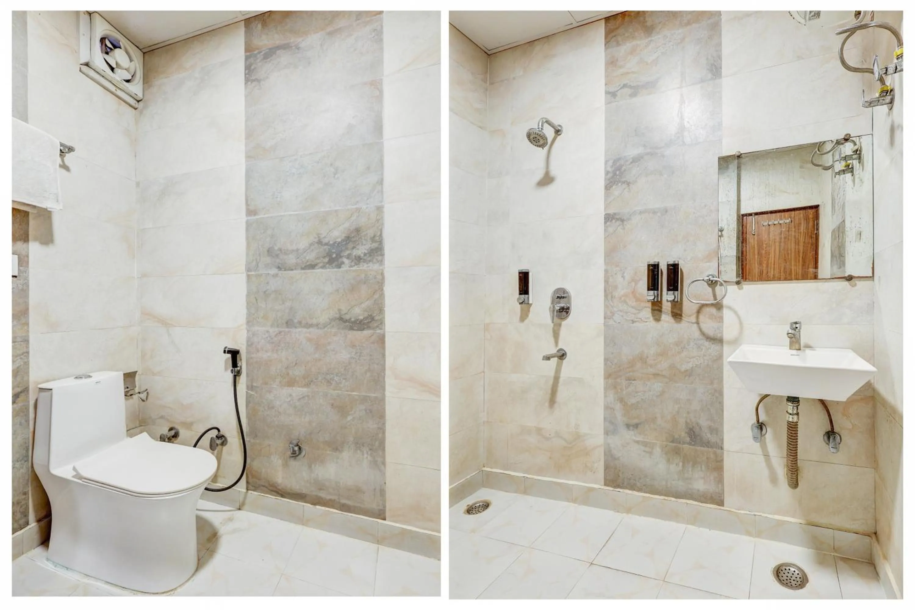 Bathroom in Super Collection O Palam Near Railway Station