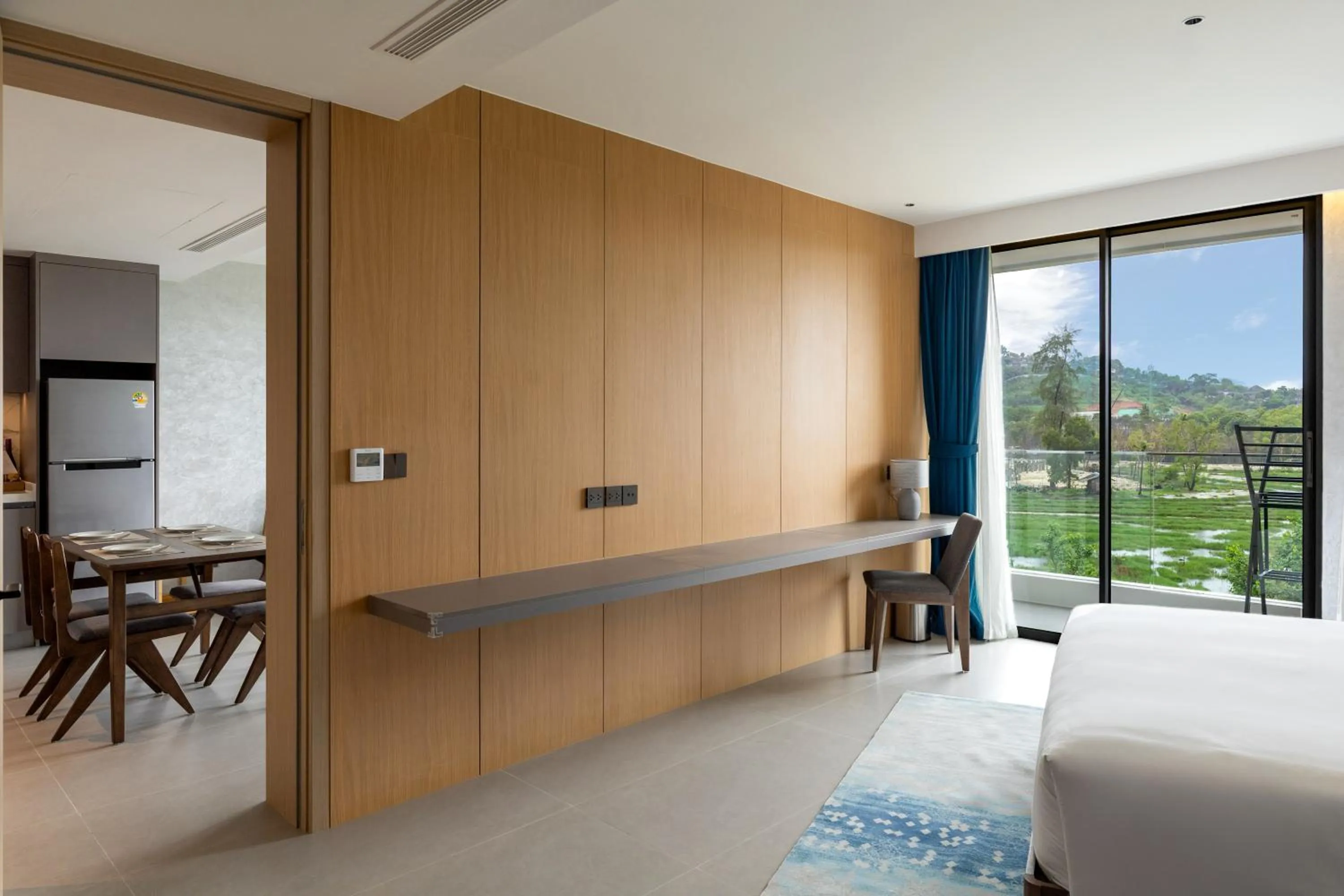 View (from property/room), Bed in Kora Beach Resort Phuket