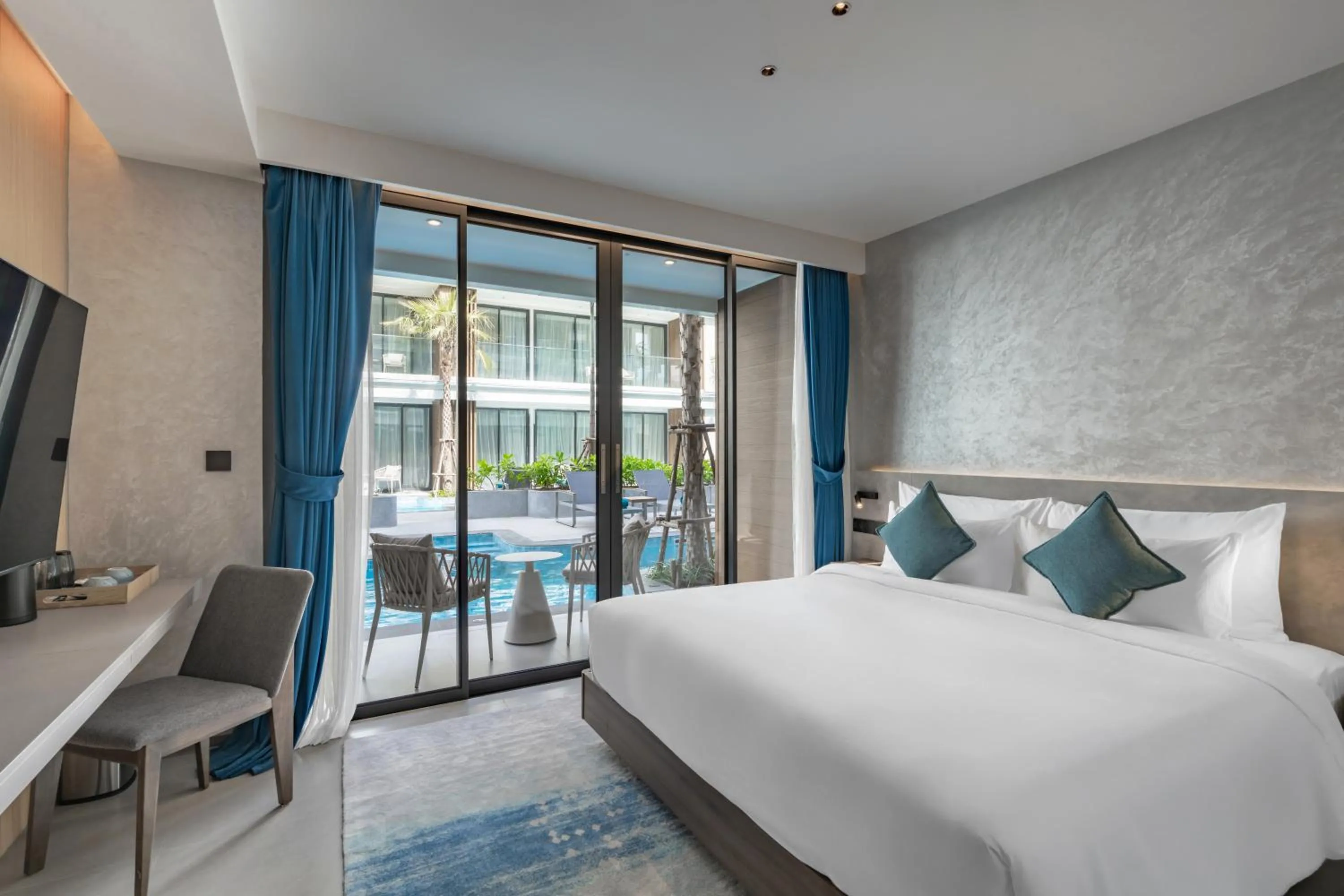 Bed in Kora Beach Resort Phuket