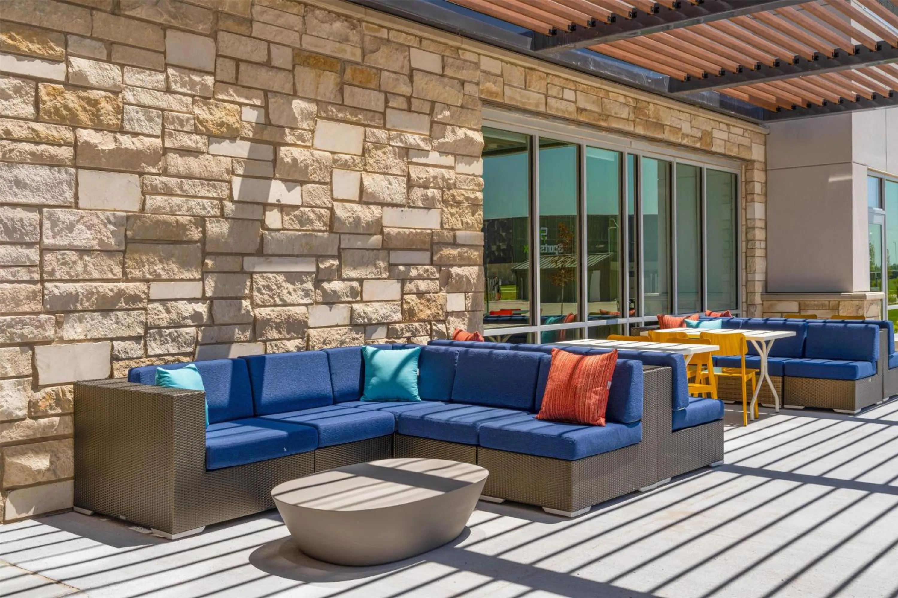 Patio in Home2 Suites By Hilton Kearney