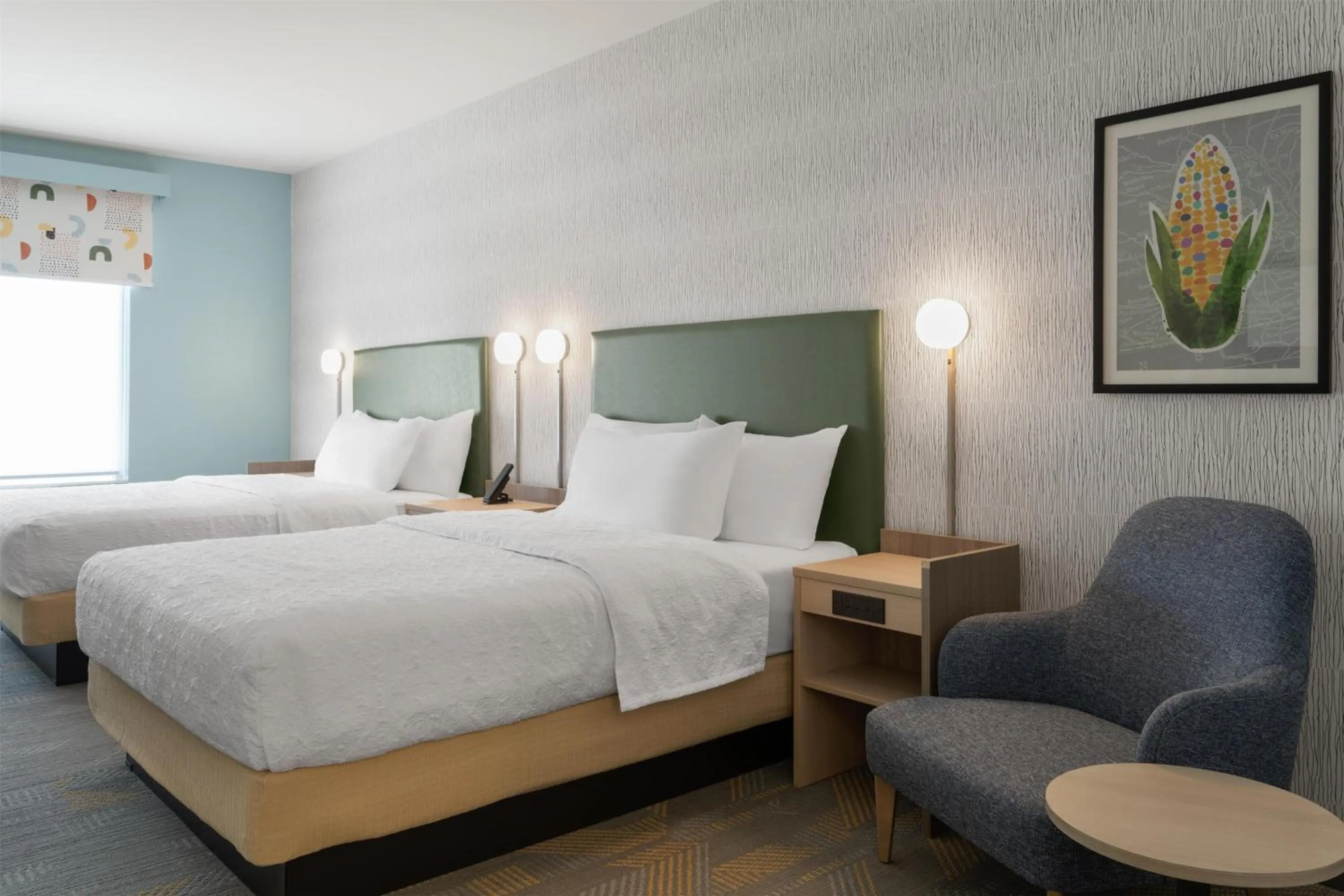 Bed in Home2 Suites By Hilton Kearney