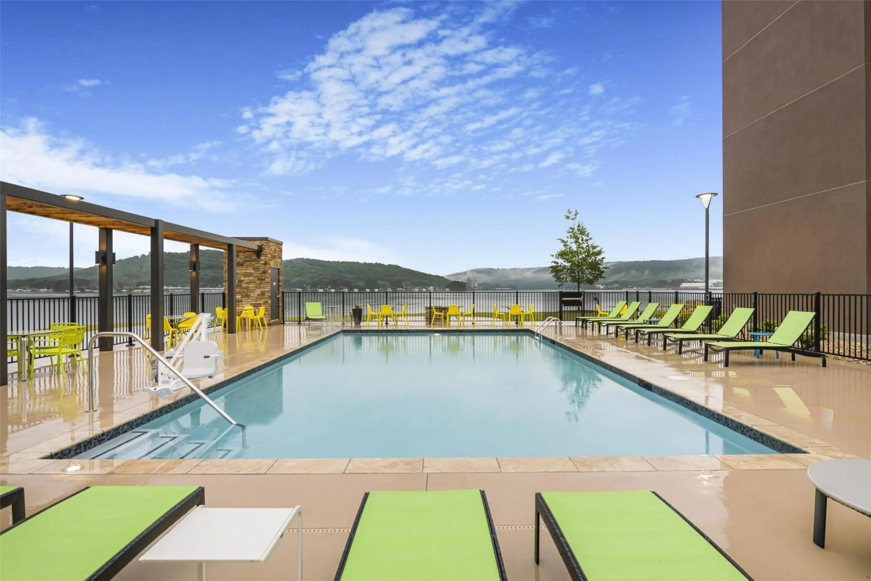 Pool view in Home2 Suites By Hilton Guntersville