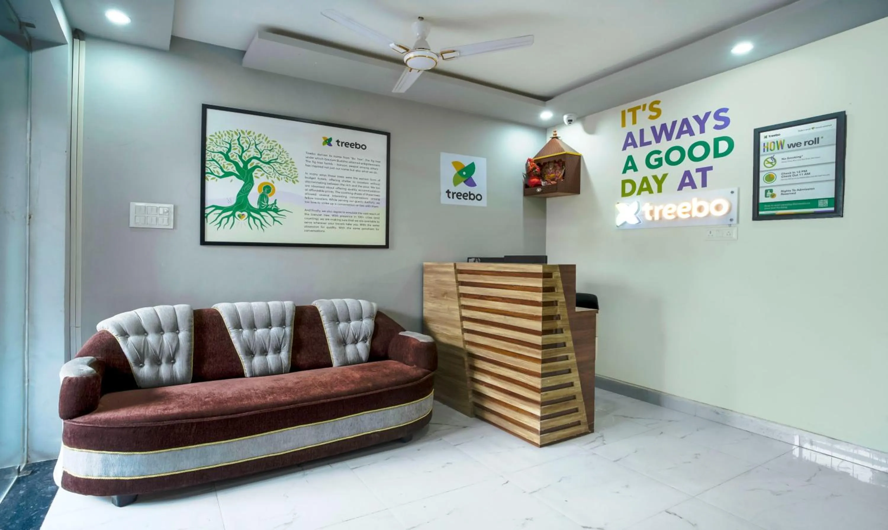 Lobby or reception in Treebo NPS Grand, Ranchi Railway Station