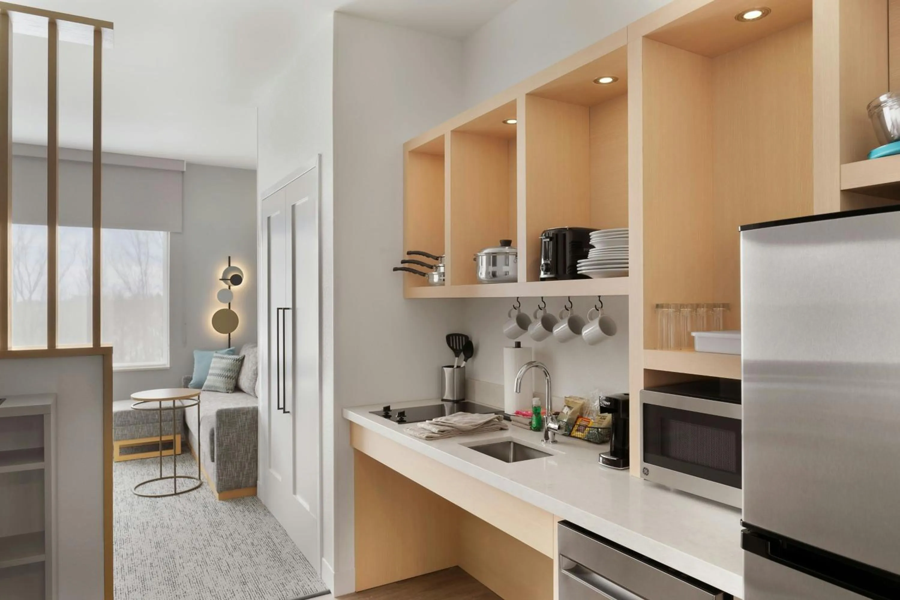 Kitchen or kitchenette in TownePlace Suites by Marriott Crown Point