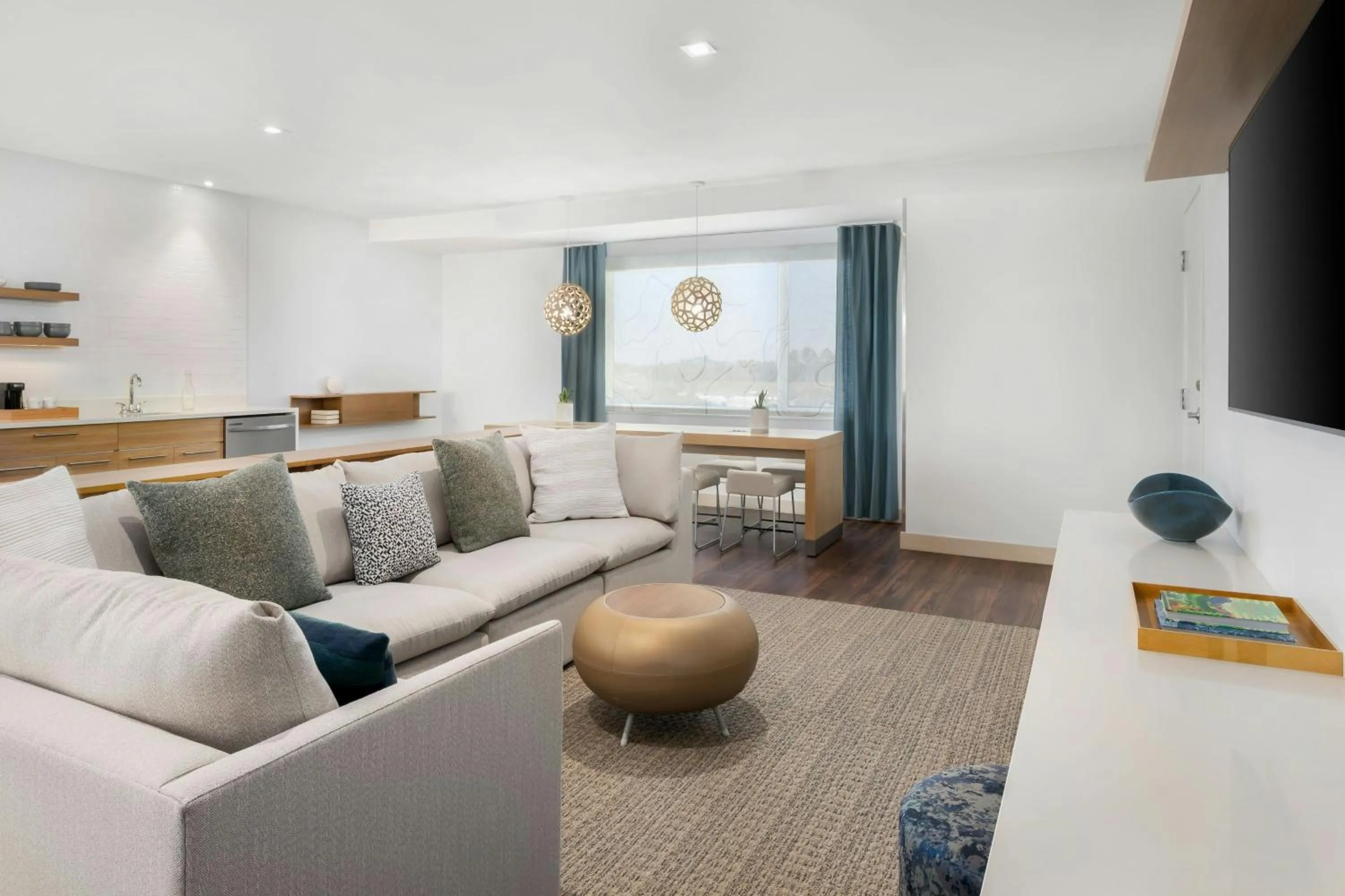 Living room in Element Savannah Midtown