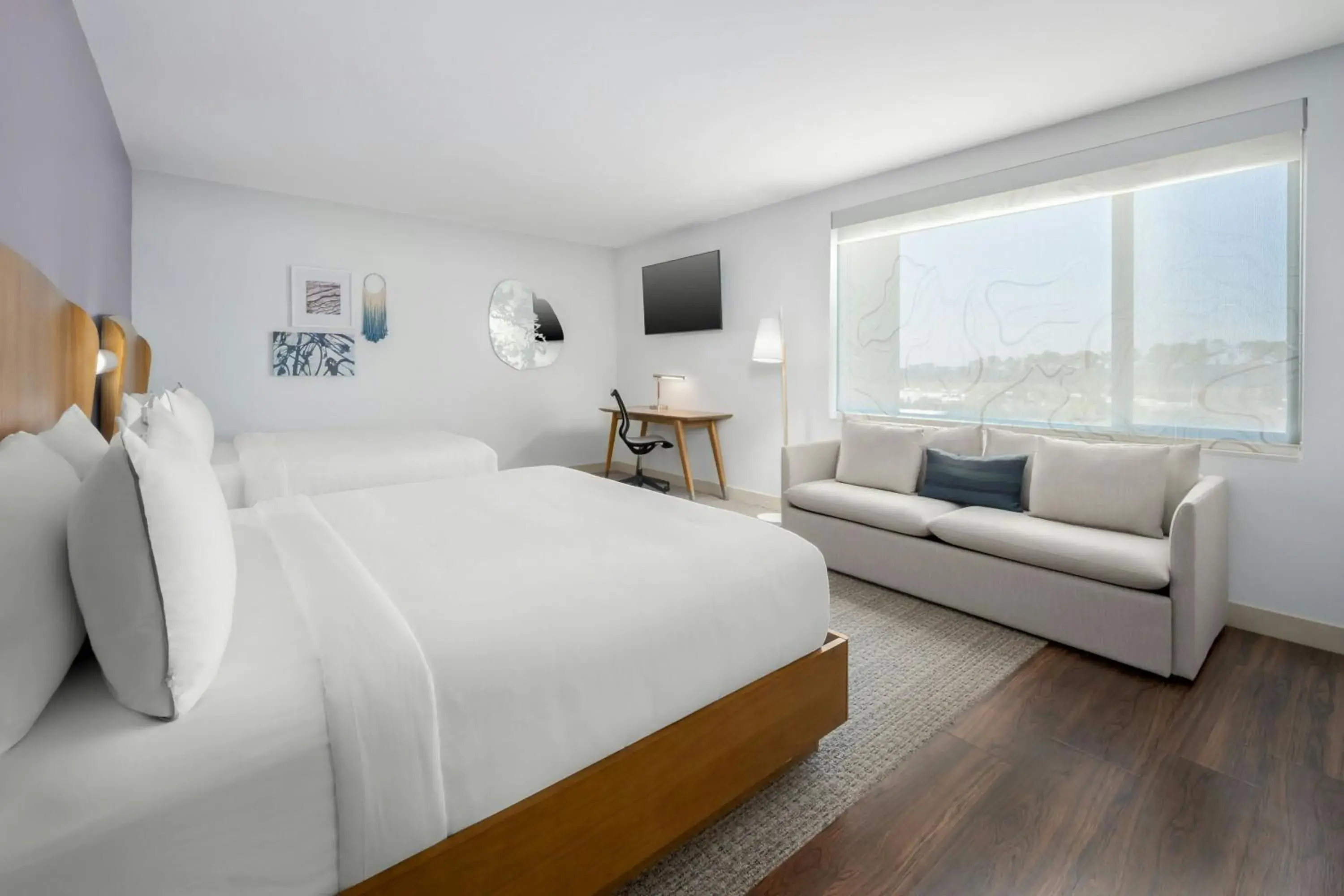 Studio with Two King Beds and Non-Private Sofa Bed in Element Savannah Midtown Studio with Two King Beds and Non-Private Sofa Bed in Element Savannah Midtown