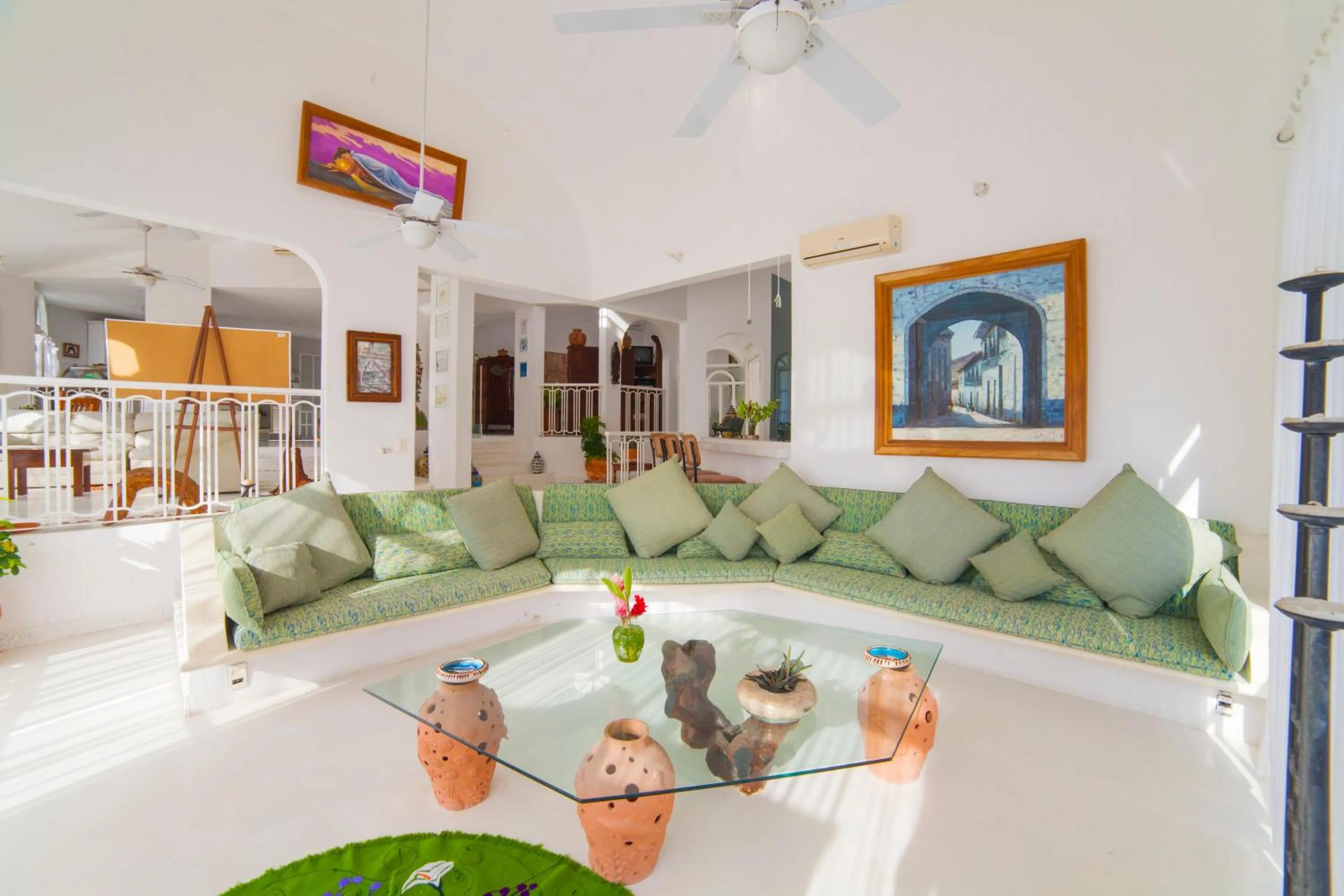 Living room in Villas Fasol Huatulco