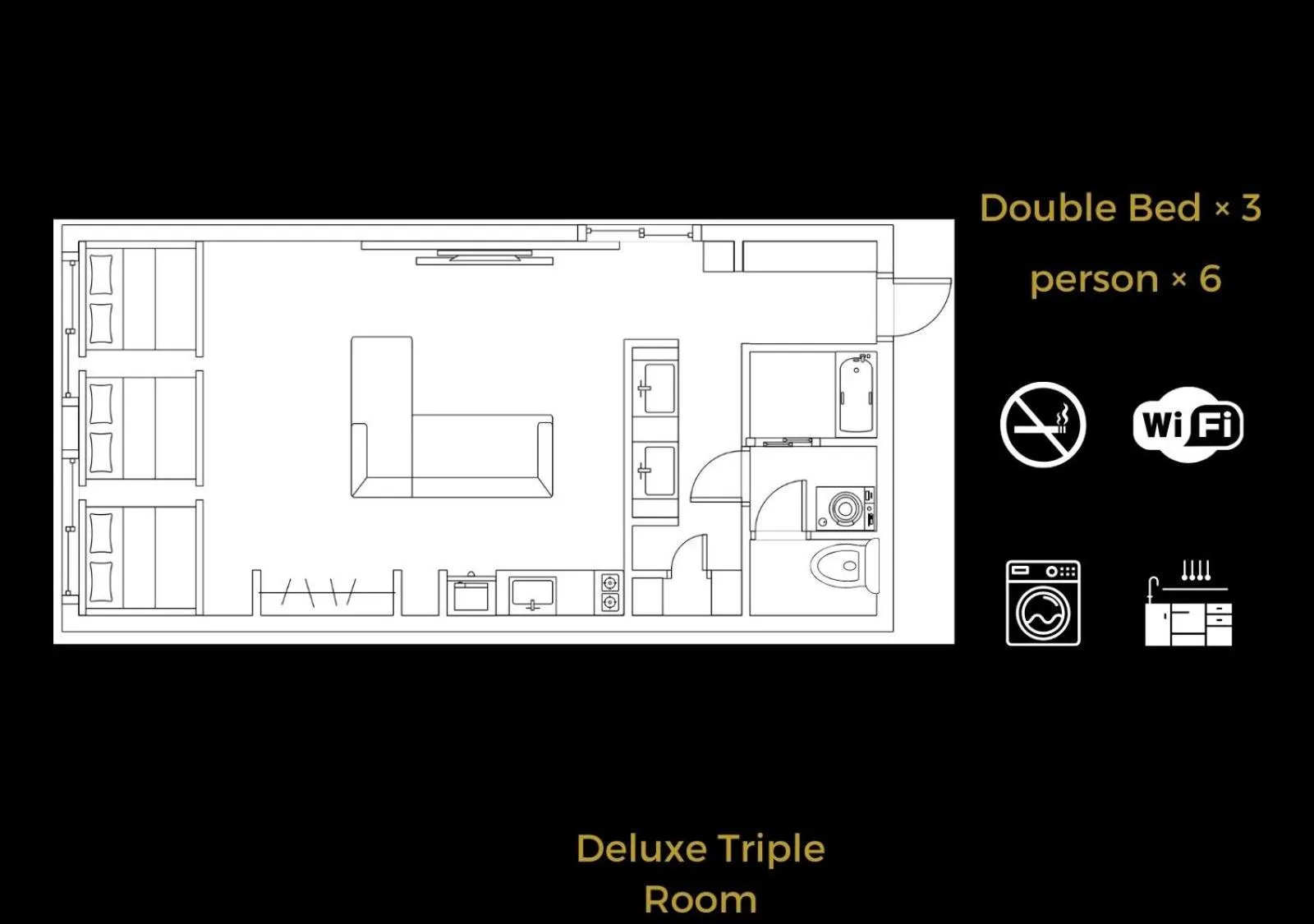 Floor plan in The LOFT INN HAKATA