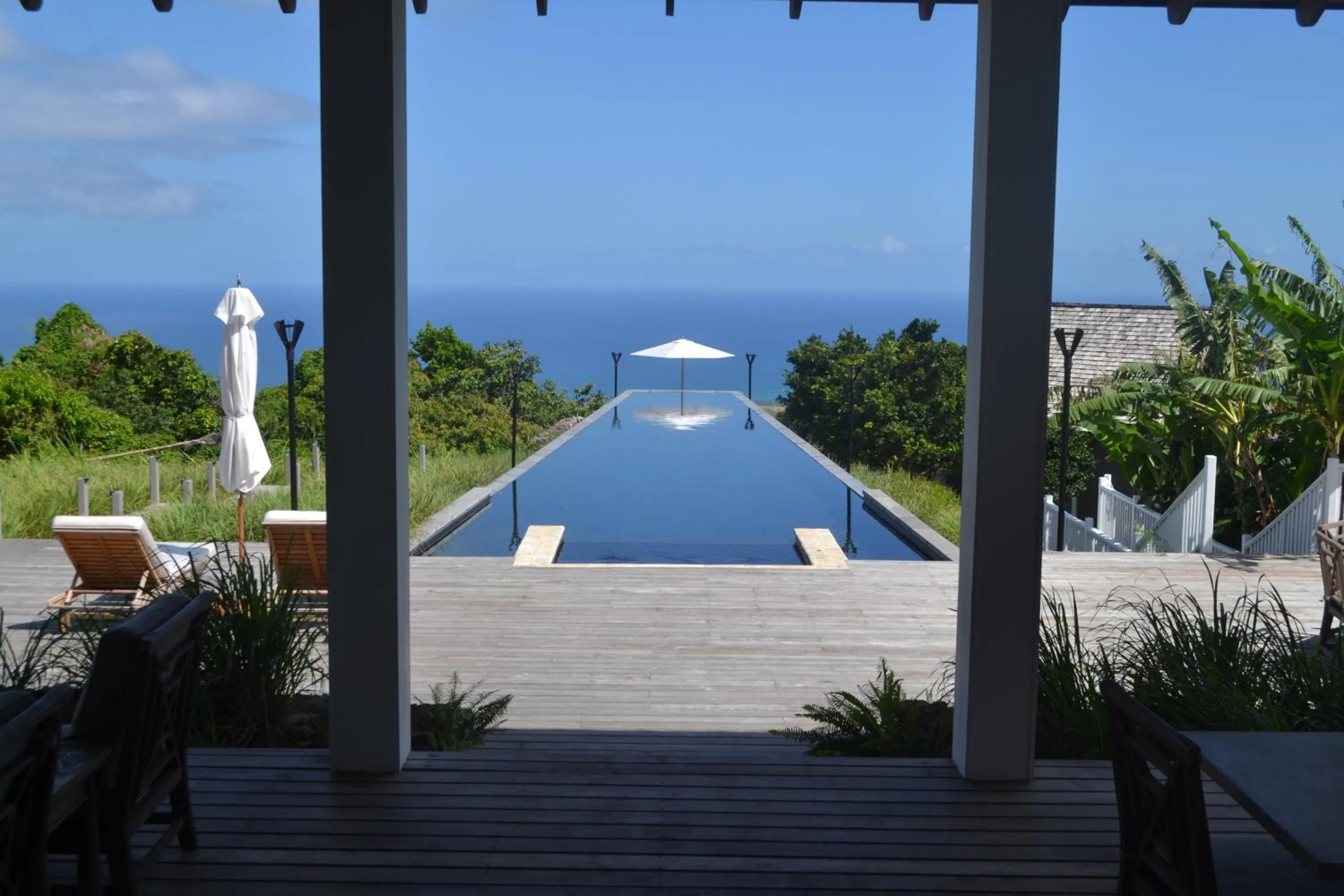 Pool view in Belle Mont Sanctuary Resort - Kittitian Hill