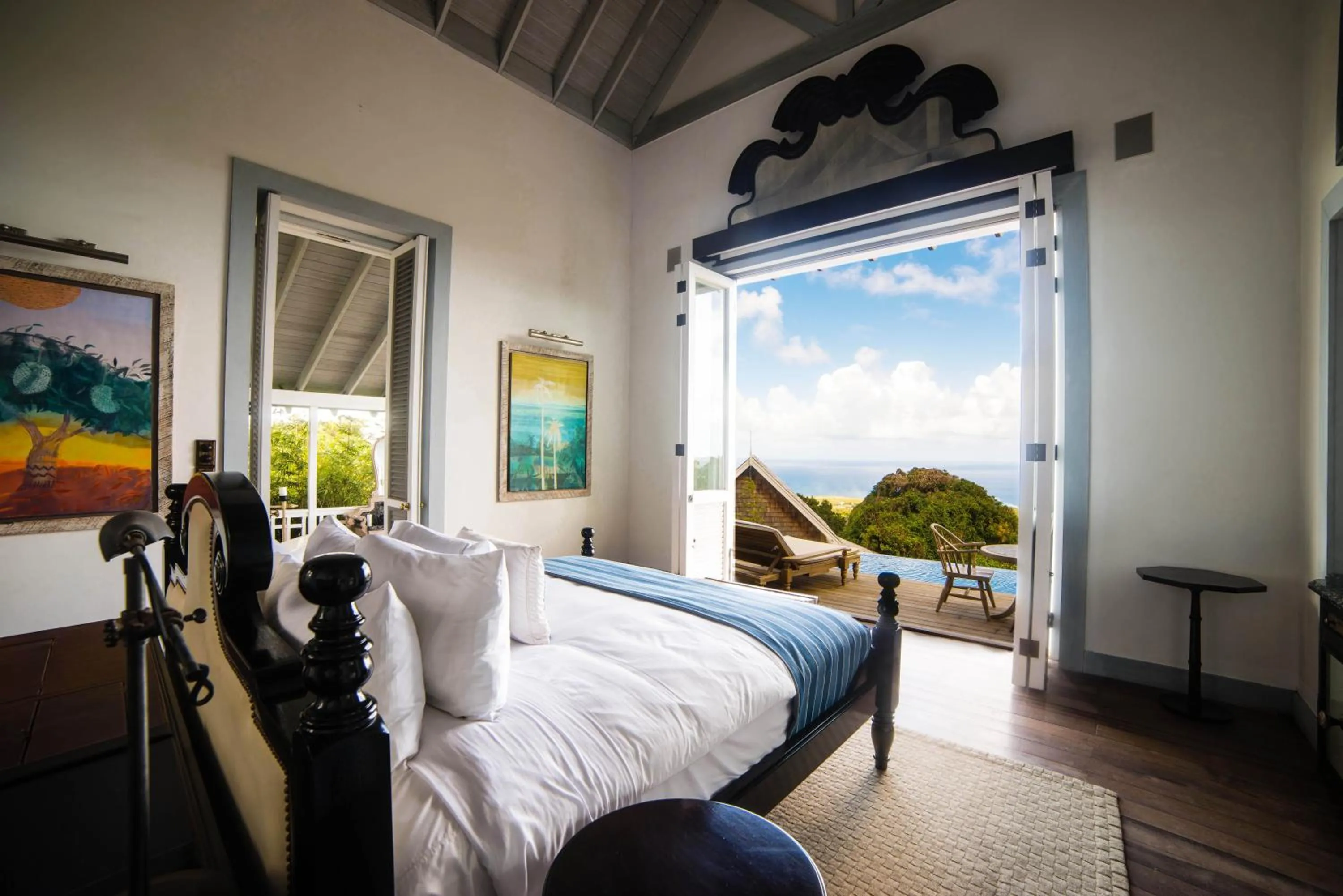 Bedroom, Bed in Belle Mont Sanctuary Resort - Kittitian Hill