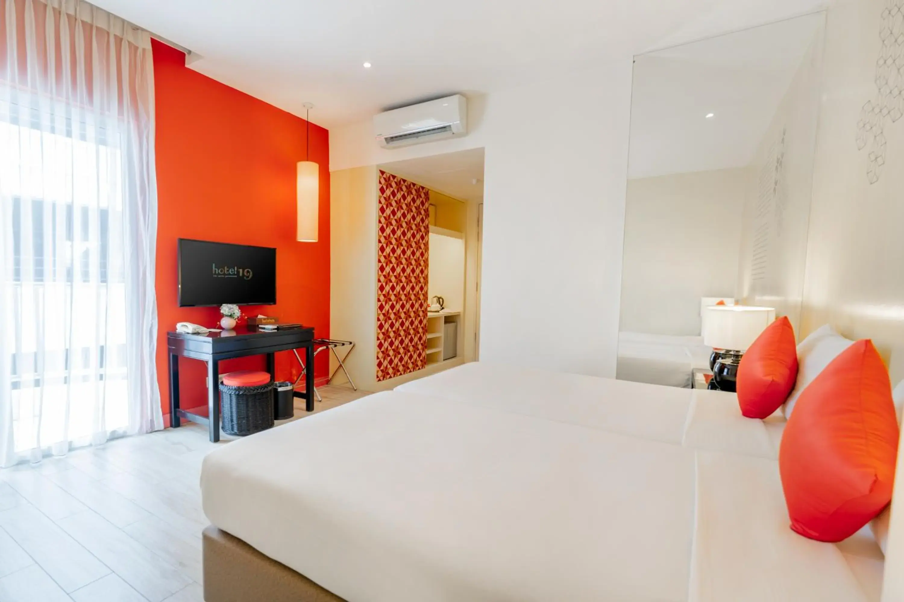 Hollywood Twin Room in Hotel 19, Penang Hollywood Twin Room in Hotel 19, Penang