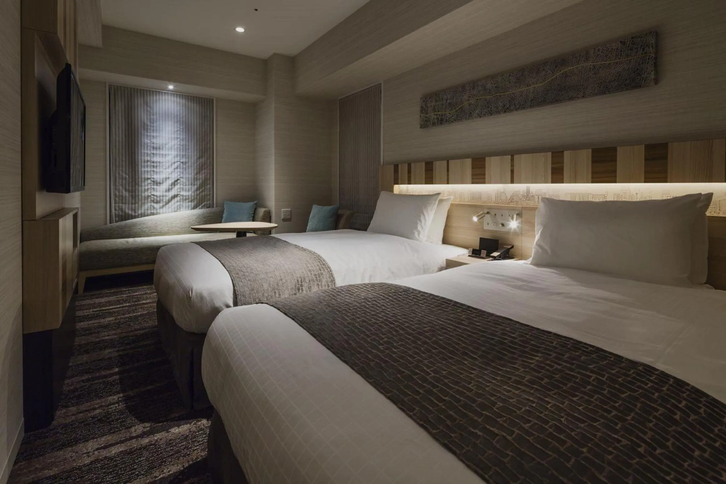 Photo of the whole room, Bed in Hotel Sunroute Ginza