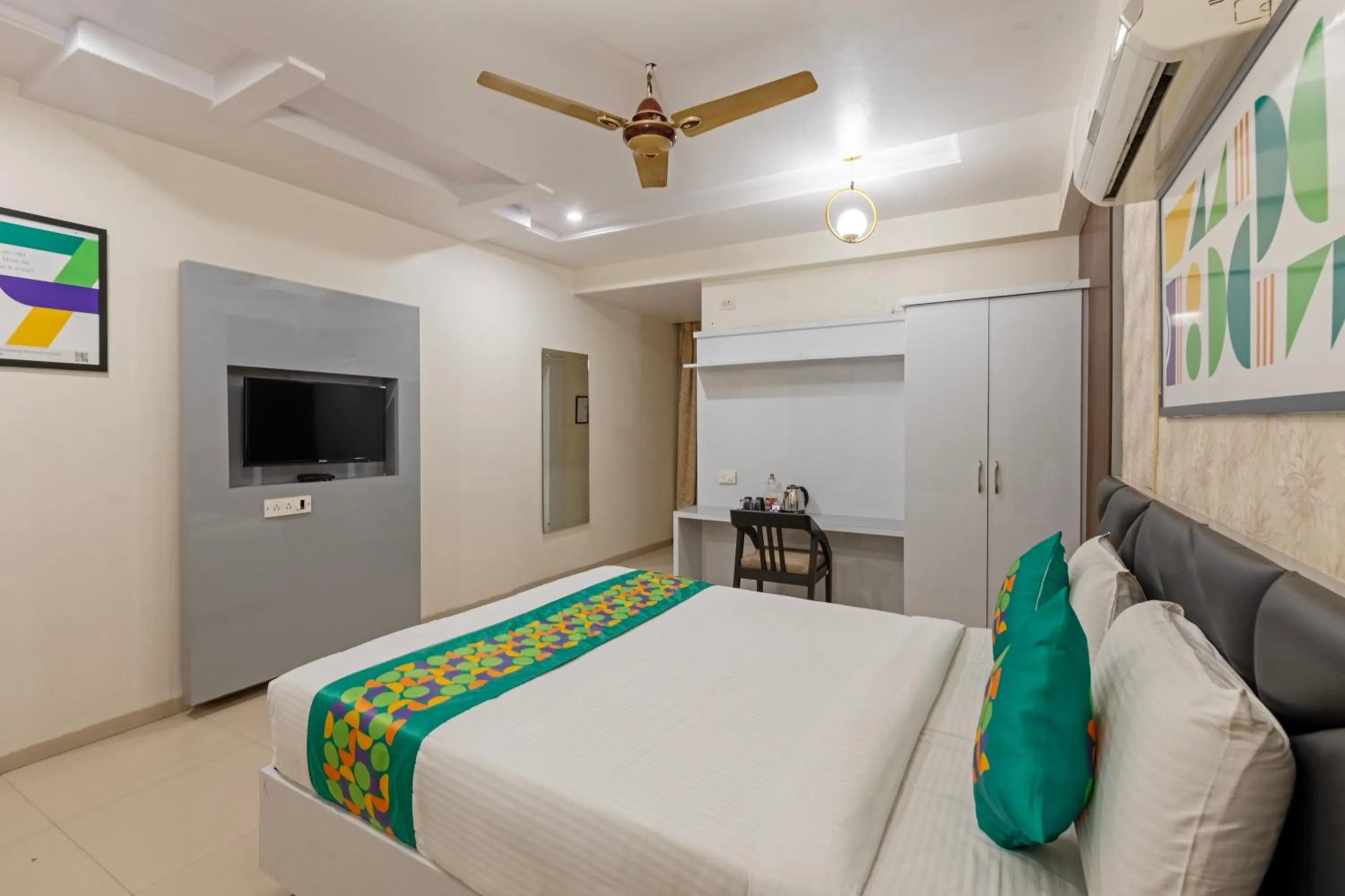 Bedroom, Bed in Treebo AR Grand, Gajuwaka