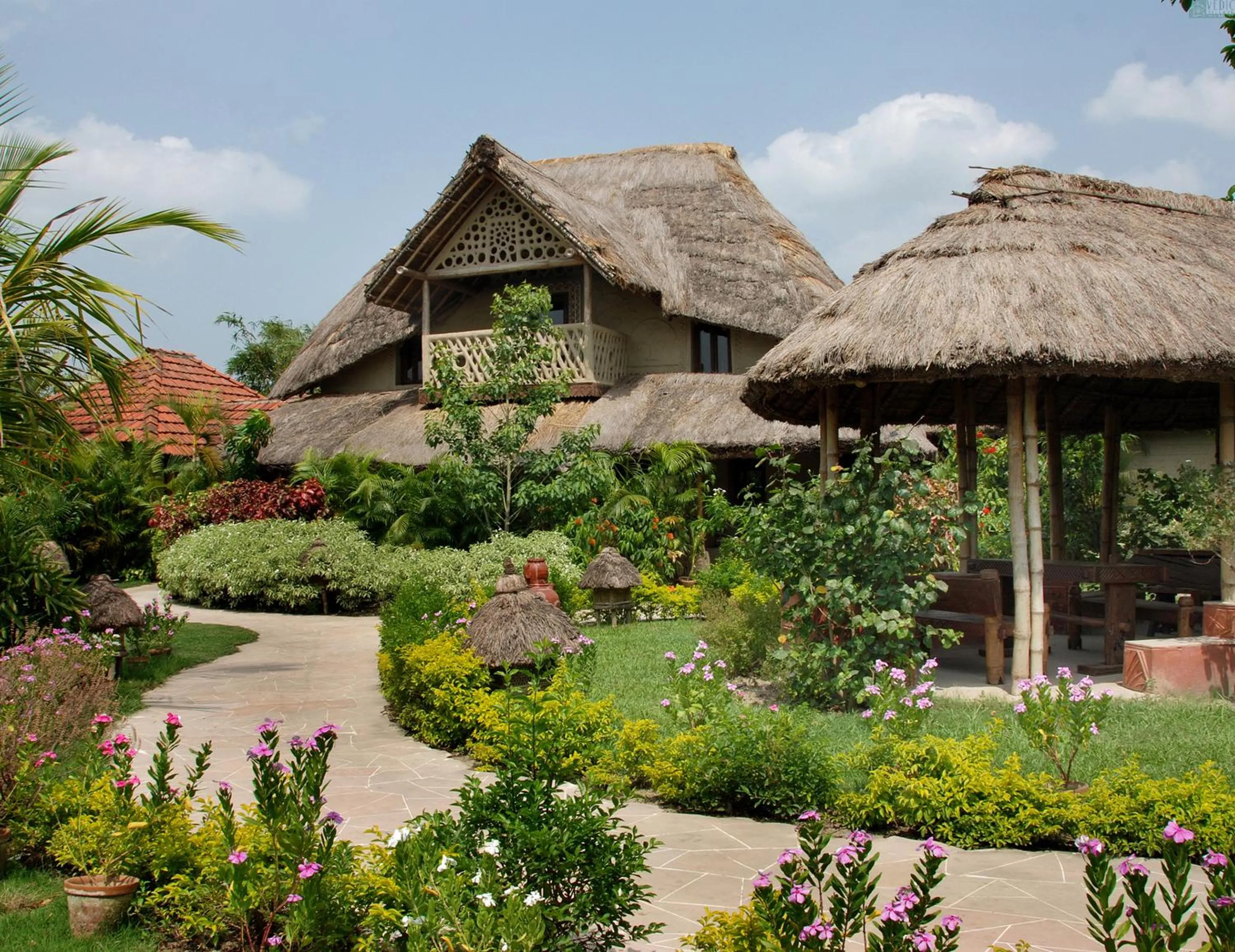 Decorative detail in Vedic Village Spa Resort Kolkata