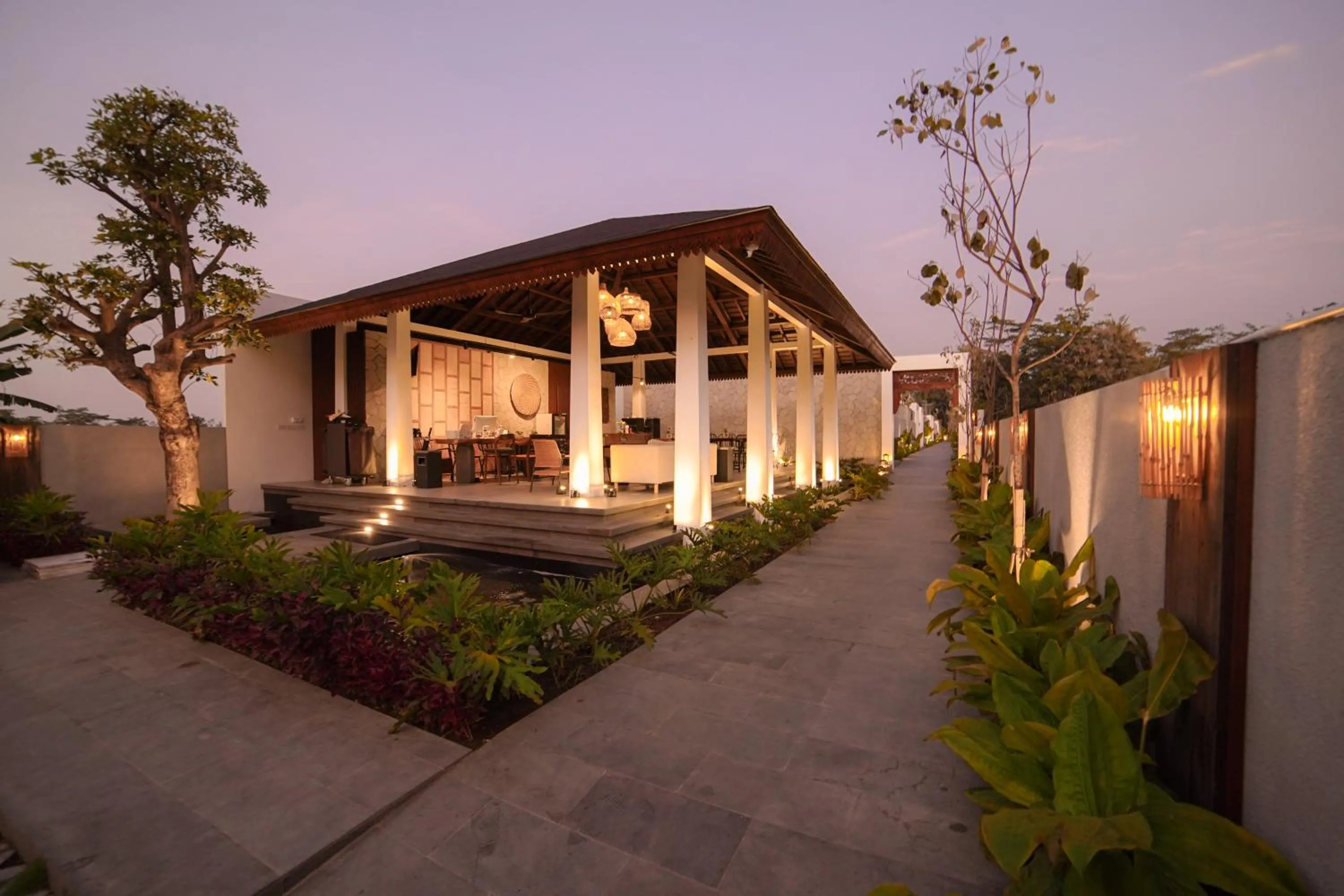 Lobby or reception in Ubu Villa Amarta in Yogyakarta