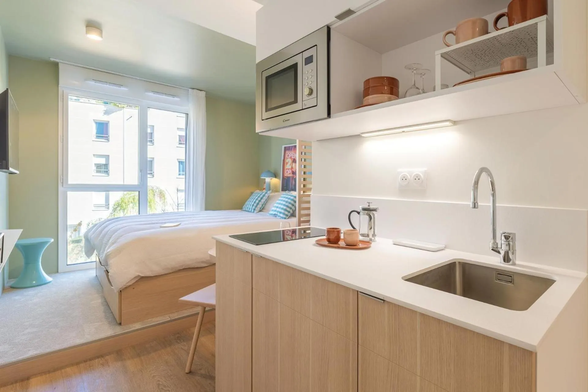 Kitchen or kitchenette in Bikube Lyon