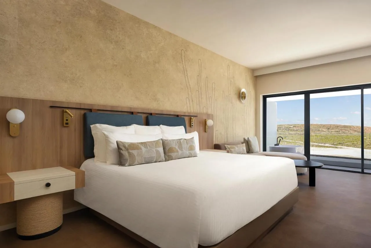 Bedroom, Bed in Secrets Baby Beach Aruba Adults Only