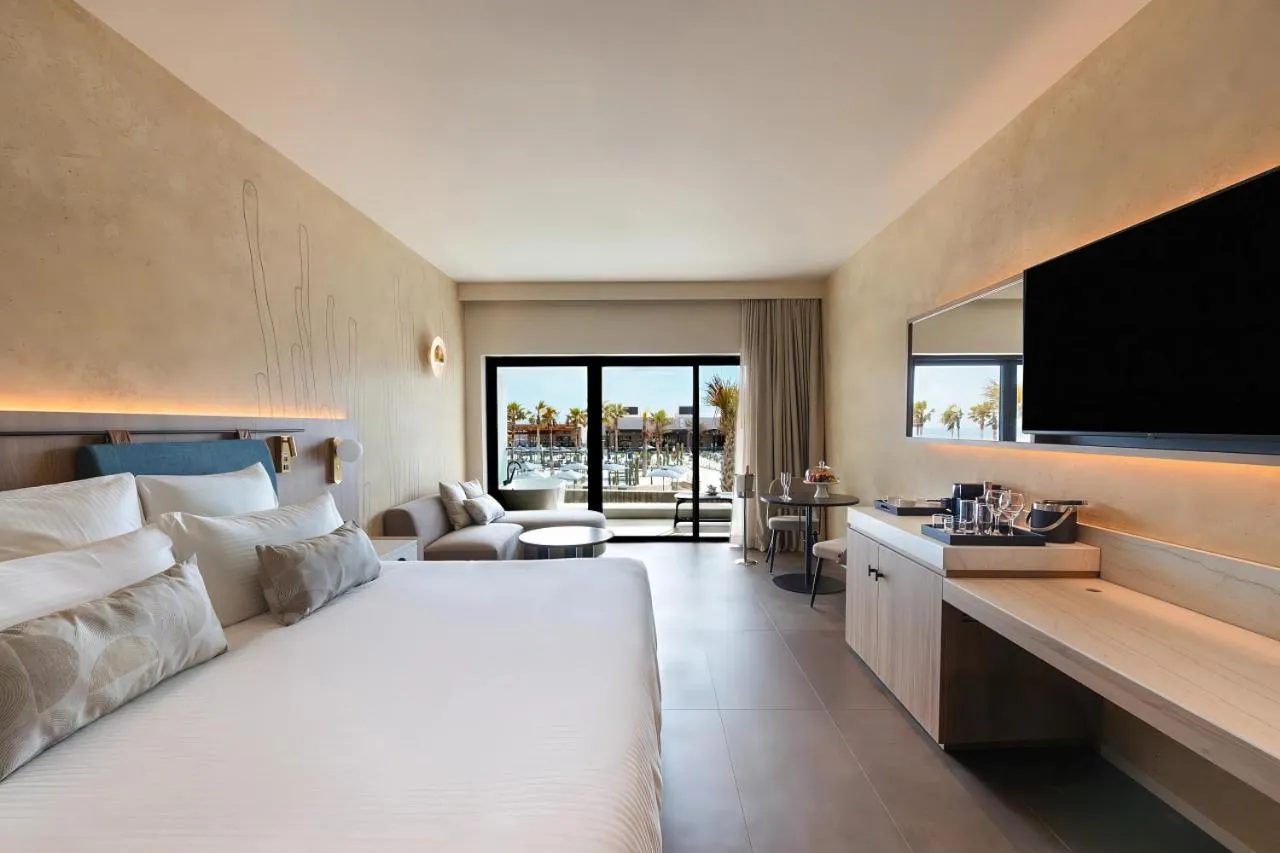 Bedroom, Bed in Secrets Baby Beach Aruba Adults Only