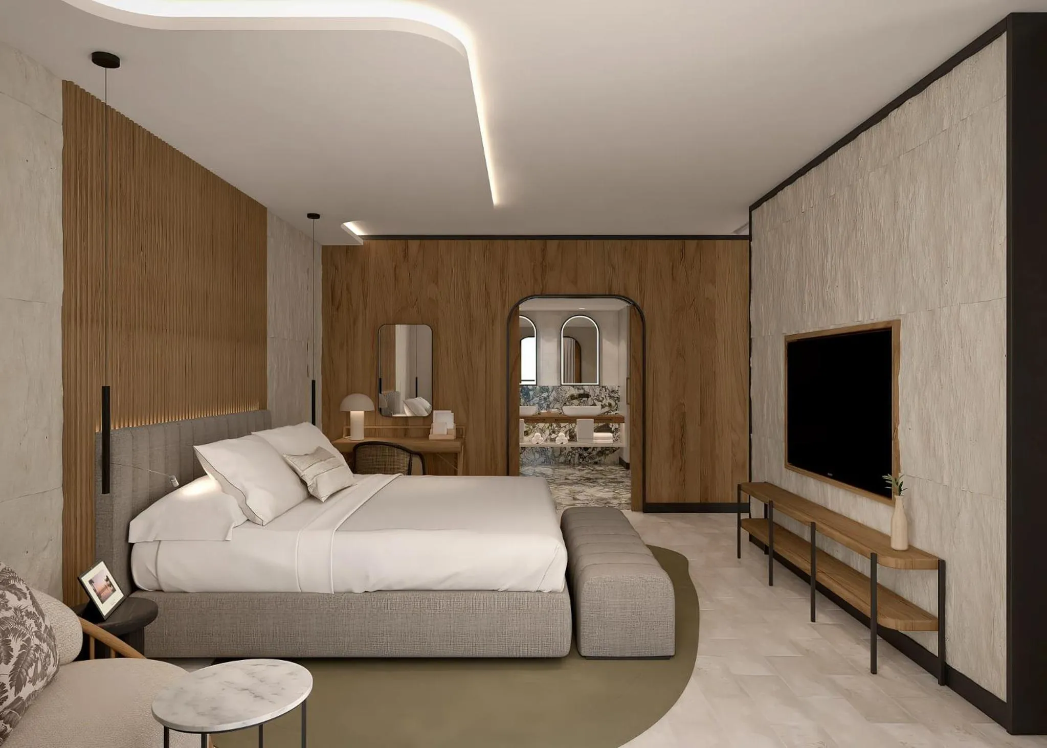 Bed in Secrets Playa Esmeralda Resort & Spa - All Inclusive