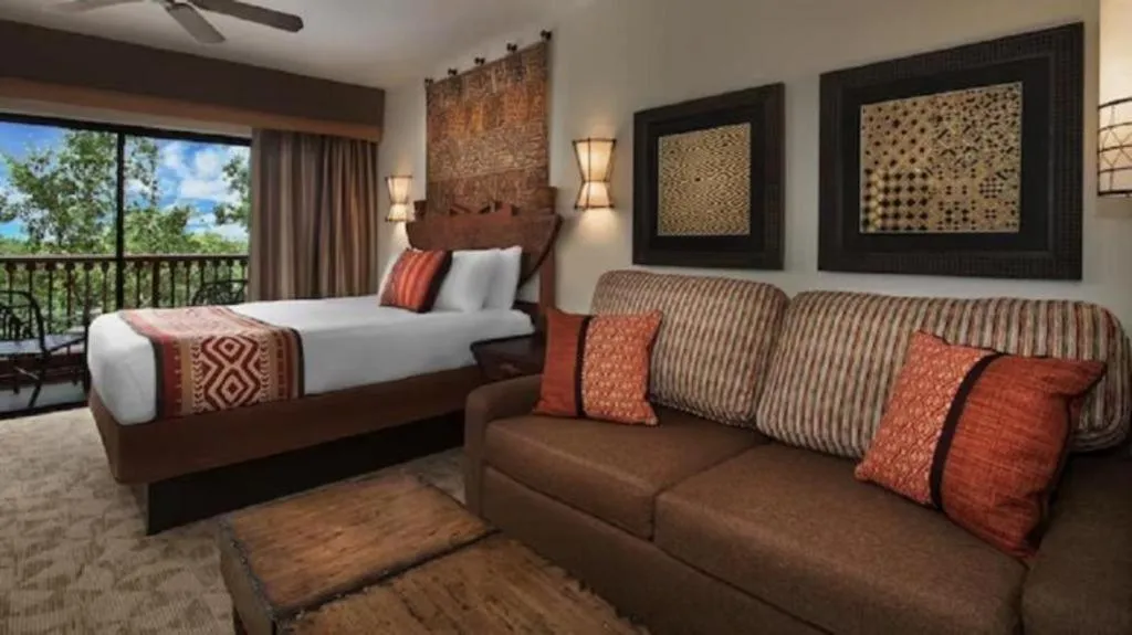Bed in Disney's Animal Kingdom Villas - Jambo House