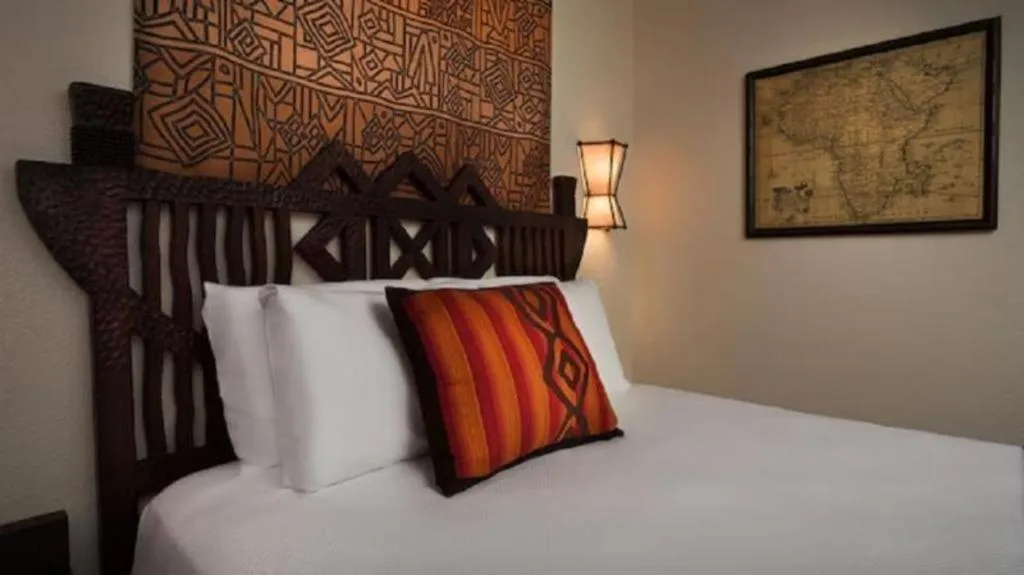 Bed in Disney's Animal Kingdom Villas - Jambo House