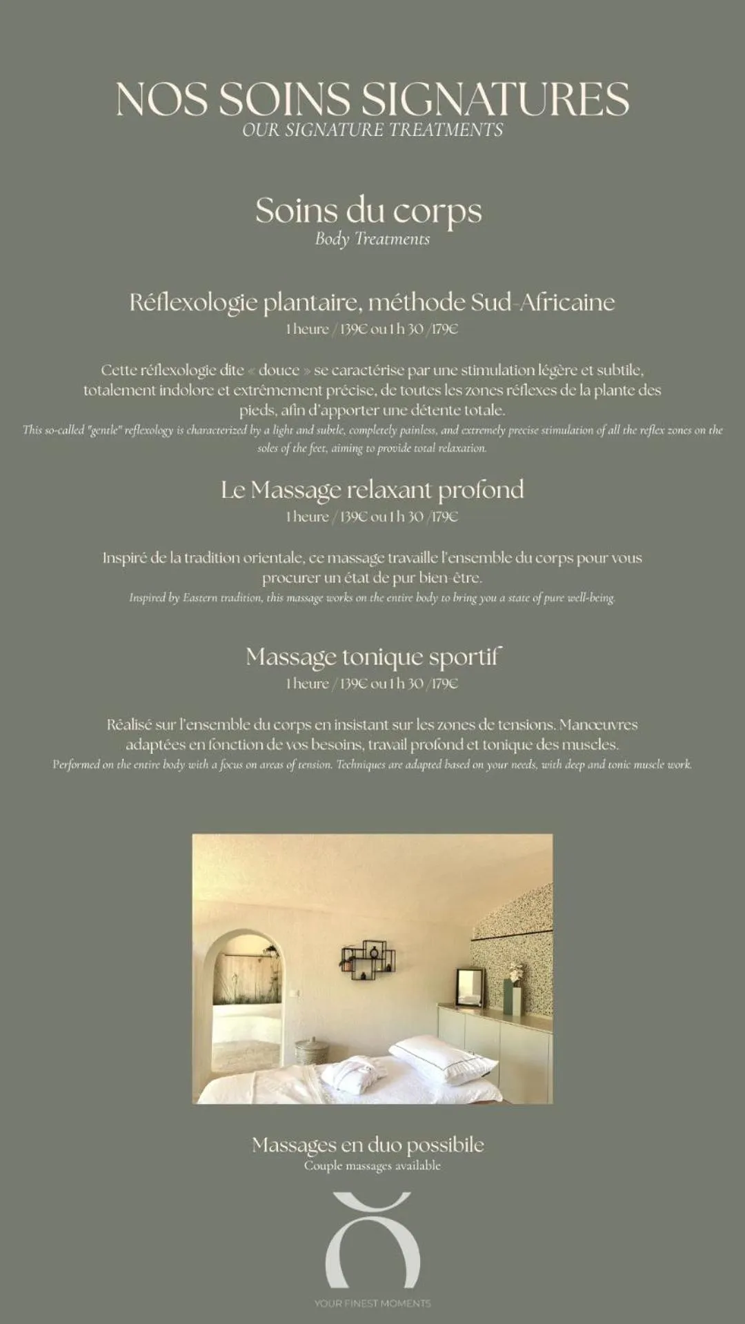 Massage in Chateau Pimo
