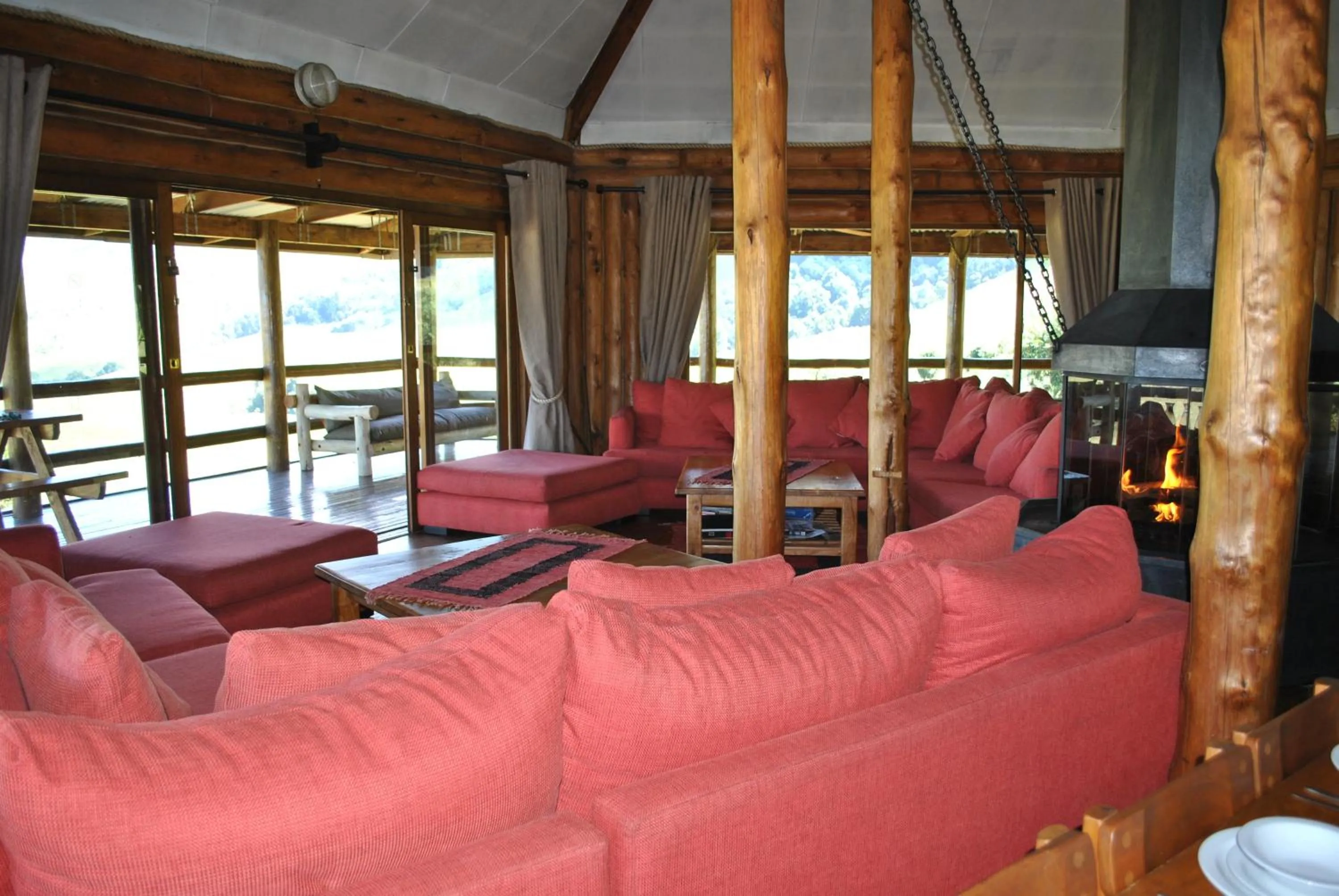 Living room in Greenfire Drakensberg Lodge