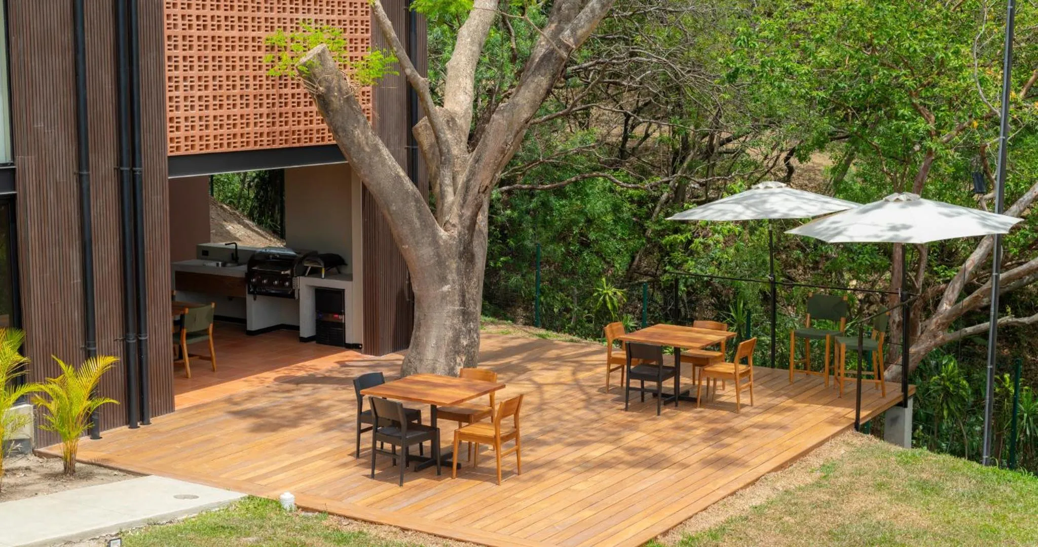 Garden view in BEE Suites San José - Santa Ana