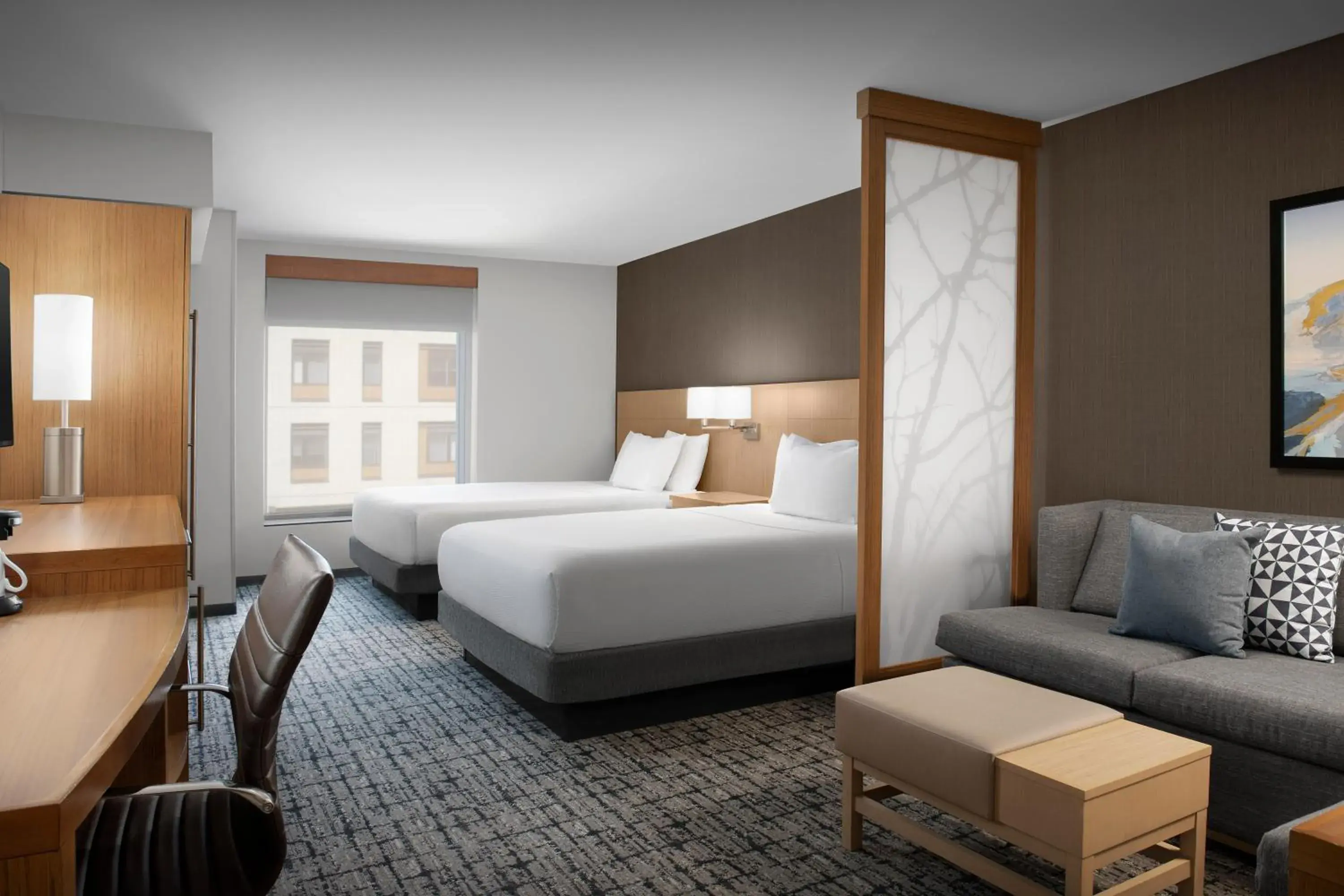 Queen Room with Two Queen Beds and Sofa Bed in Hyatt Place Boulder Pearl Street - Newly Renovated Queen Room with Two Queen Beds and Sofa Bed in Hyatt Place Boulder Pearl Street - Newly Renovated