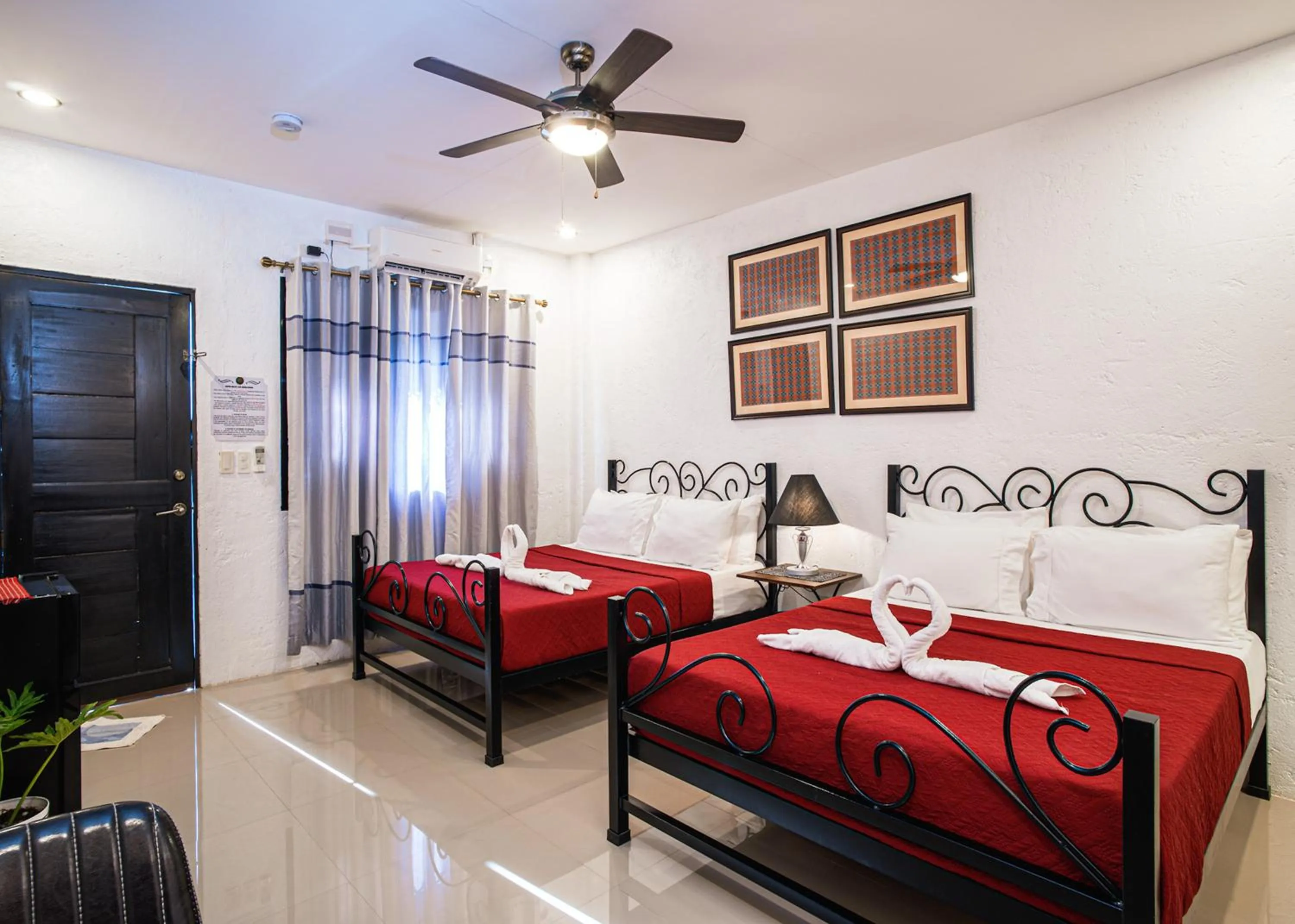 Bed in Ilocos Urban Wave Resort