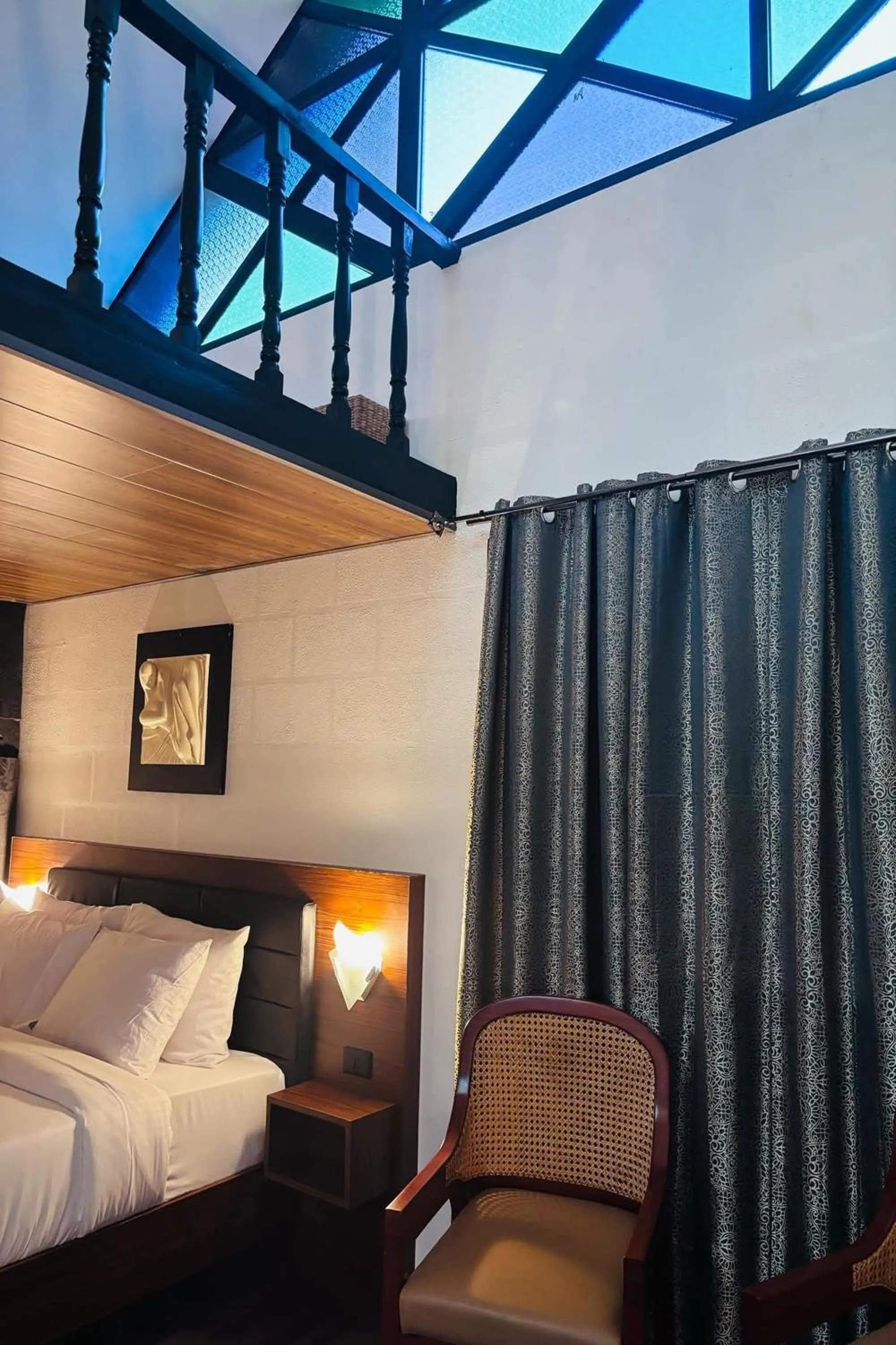 Bed in Ilocos Urban Wave Resort