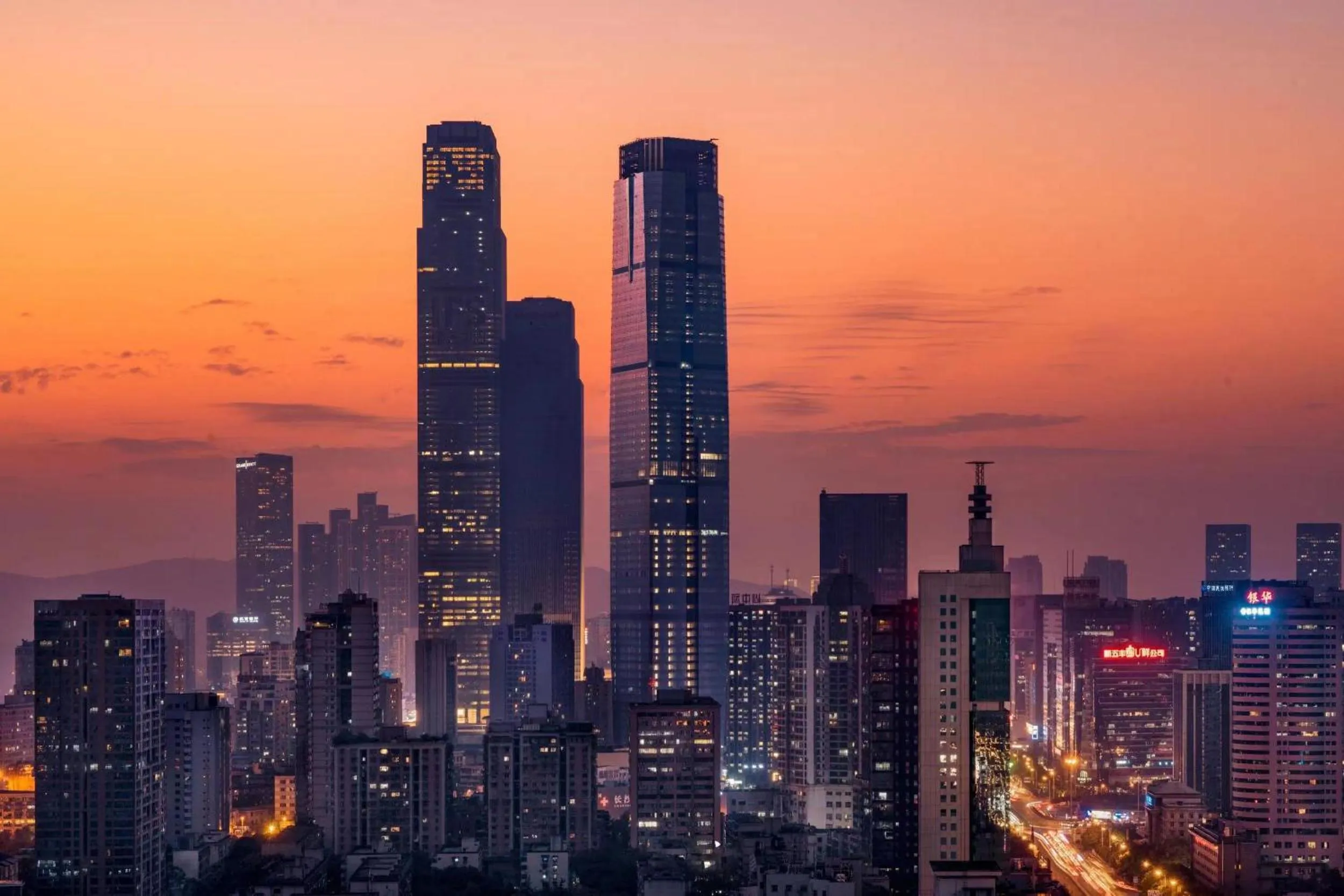 City view in ISEYA Panoramic Hotel Changsha Wuyi Square Flagship