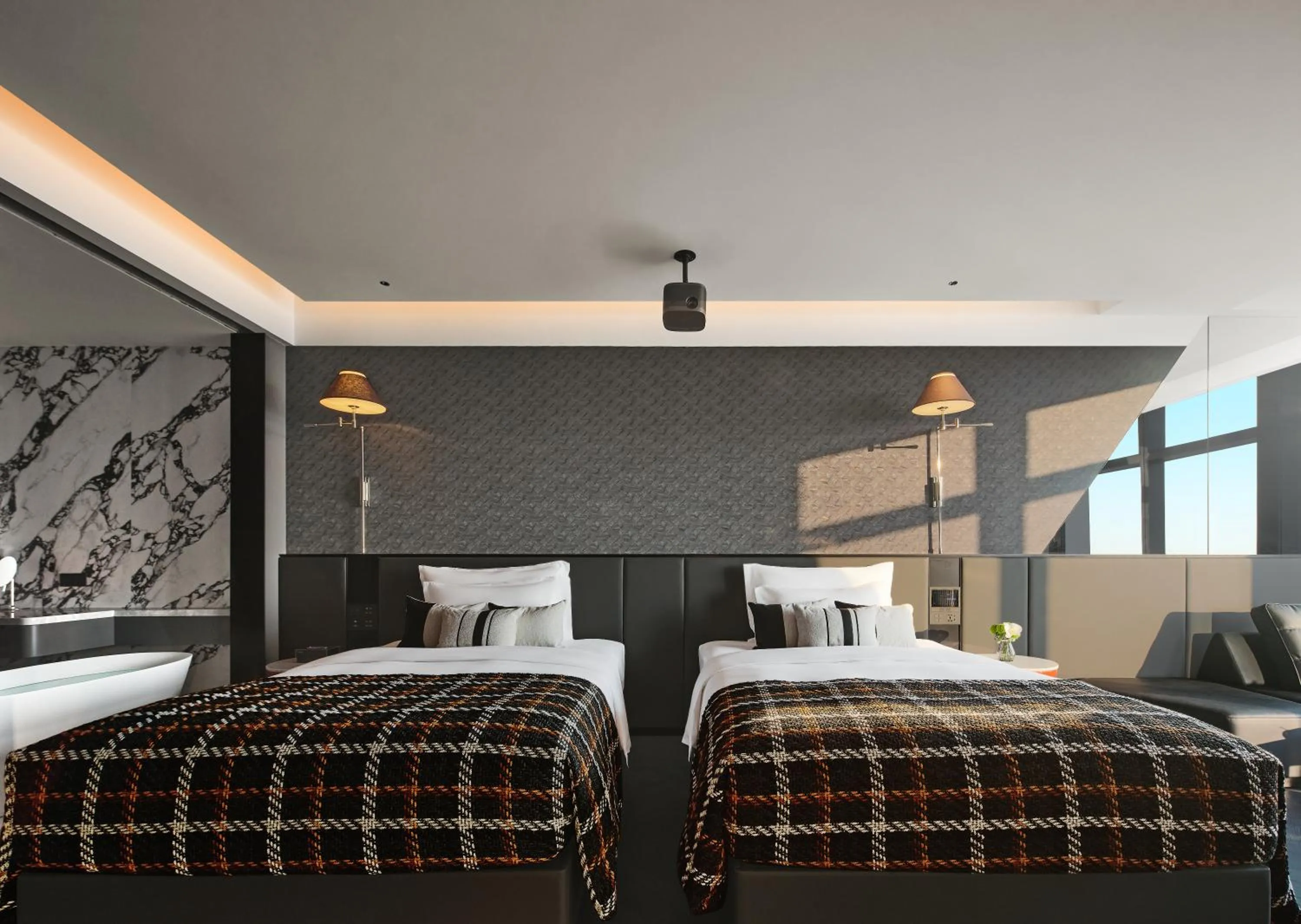 Bed in ISEYA Panoramic Hotel Changsha Wuyi Square Flagship