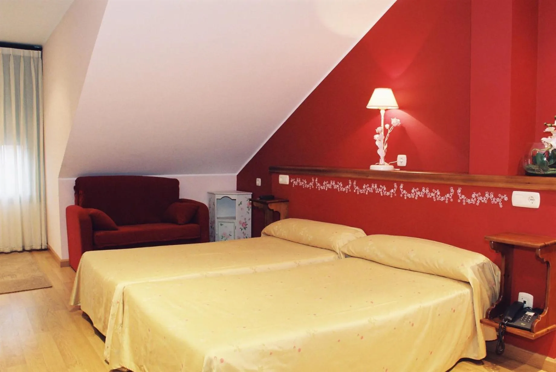 Bed in Hotel Conventin