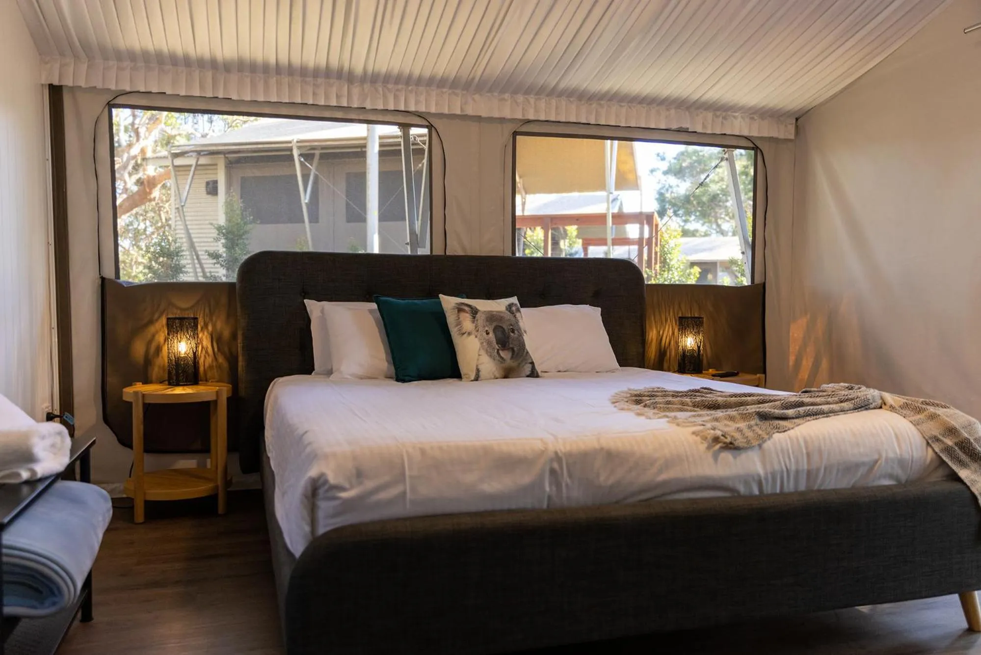 Bed in Port Stephens Koala Sanctuary